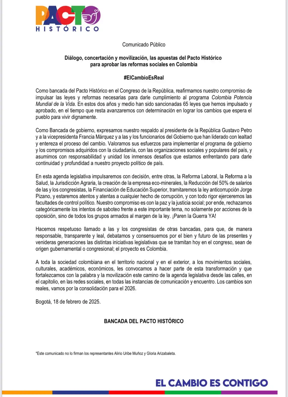 Image from Senadora Gloria Flórez💜: ¡<a class="text-blue-500 hover:underline cursor-pointer" href="/hashta...