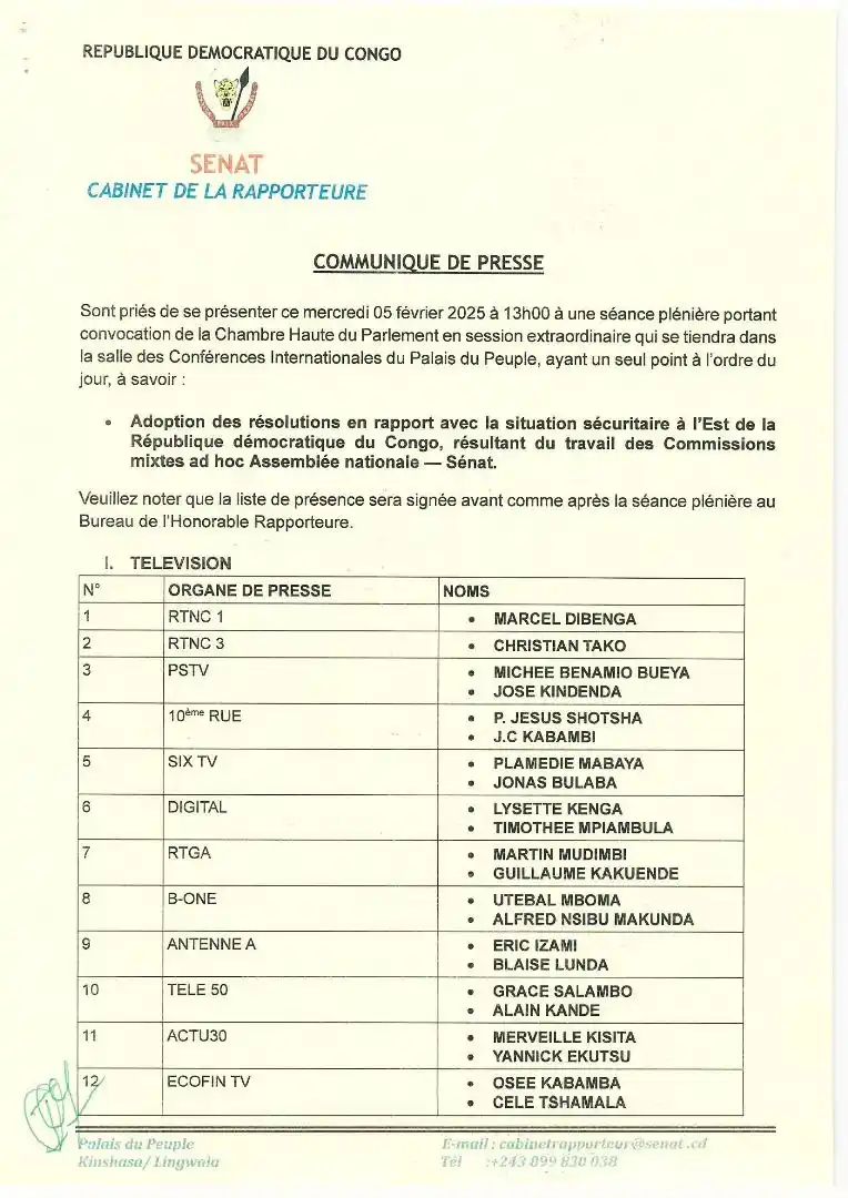 SENAT RDC post