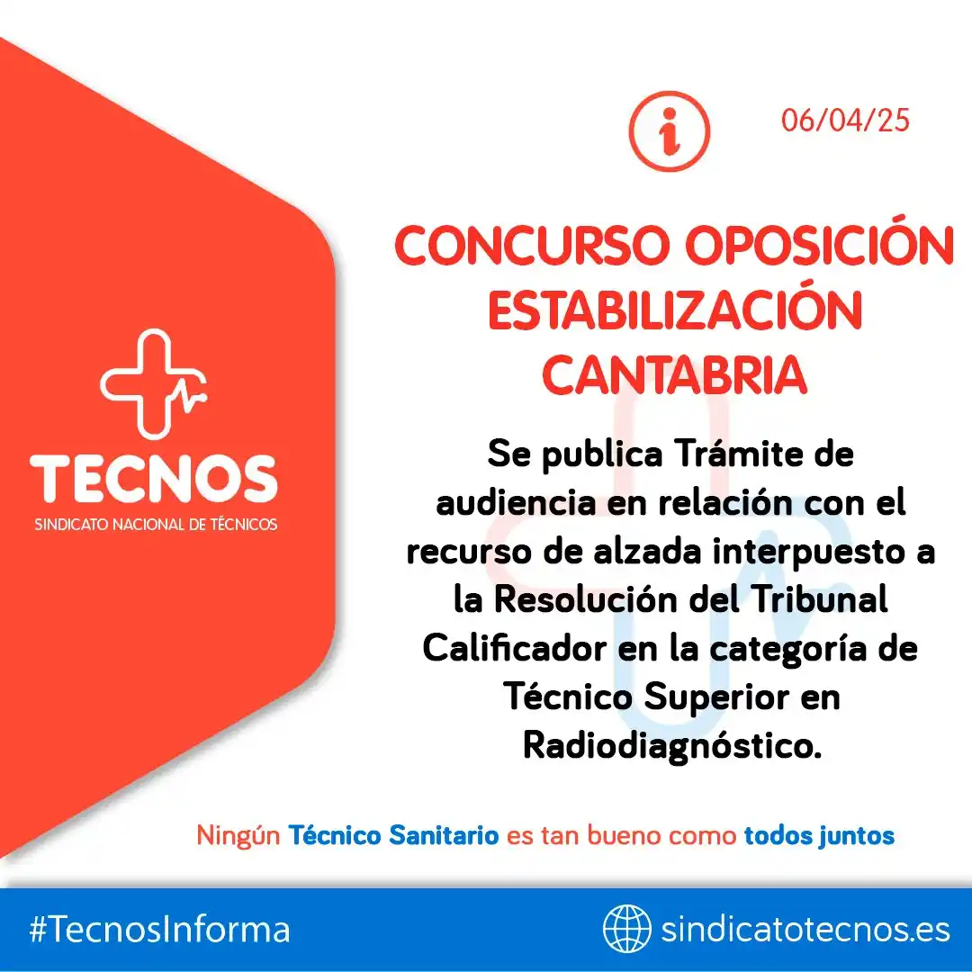 SINDICATO NACIONAL DE TÉCNICOS (TECNOS) post