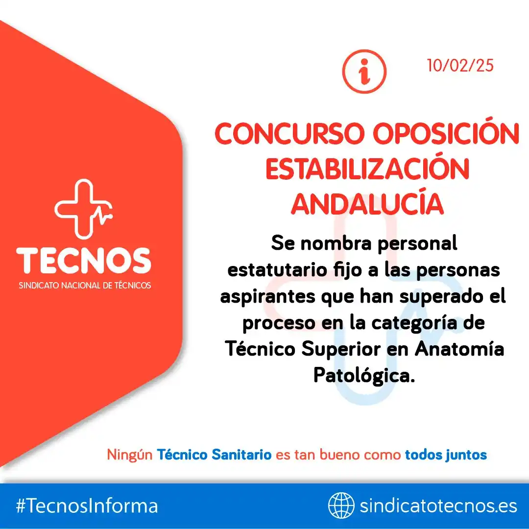 SINDICATO NACIONAL DE TÉCNICOS (TECNOS) post