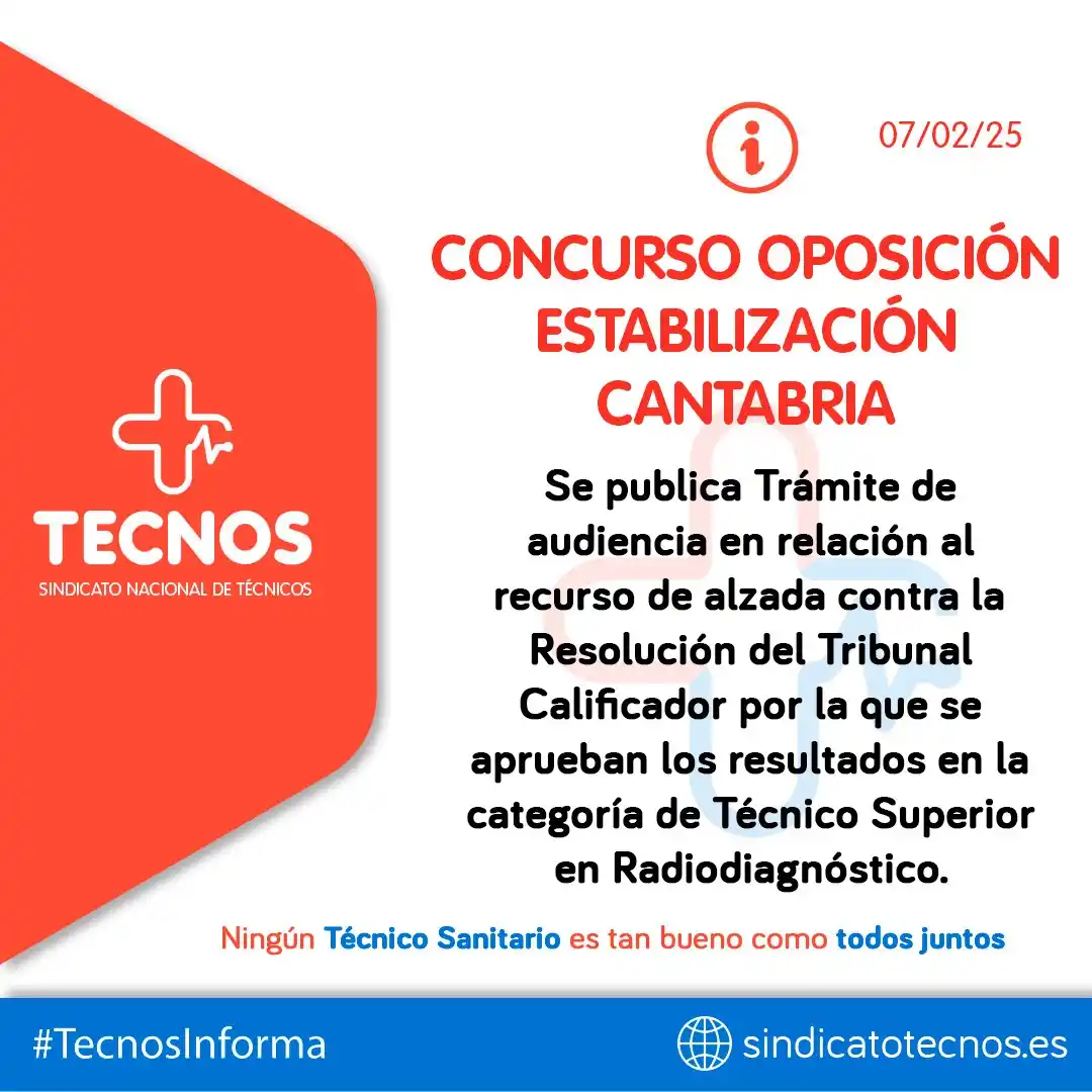 SINDICATO NACIONAL DE TÉCNICOS (TECNOS) post