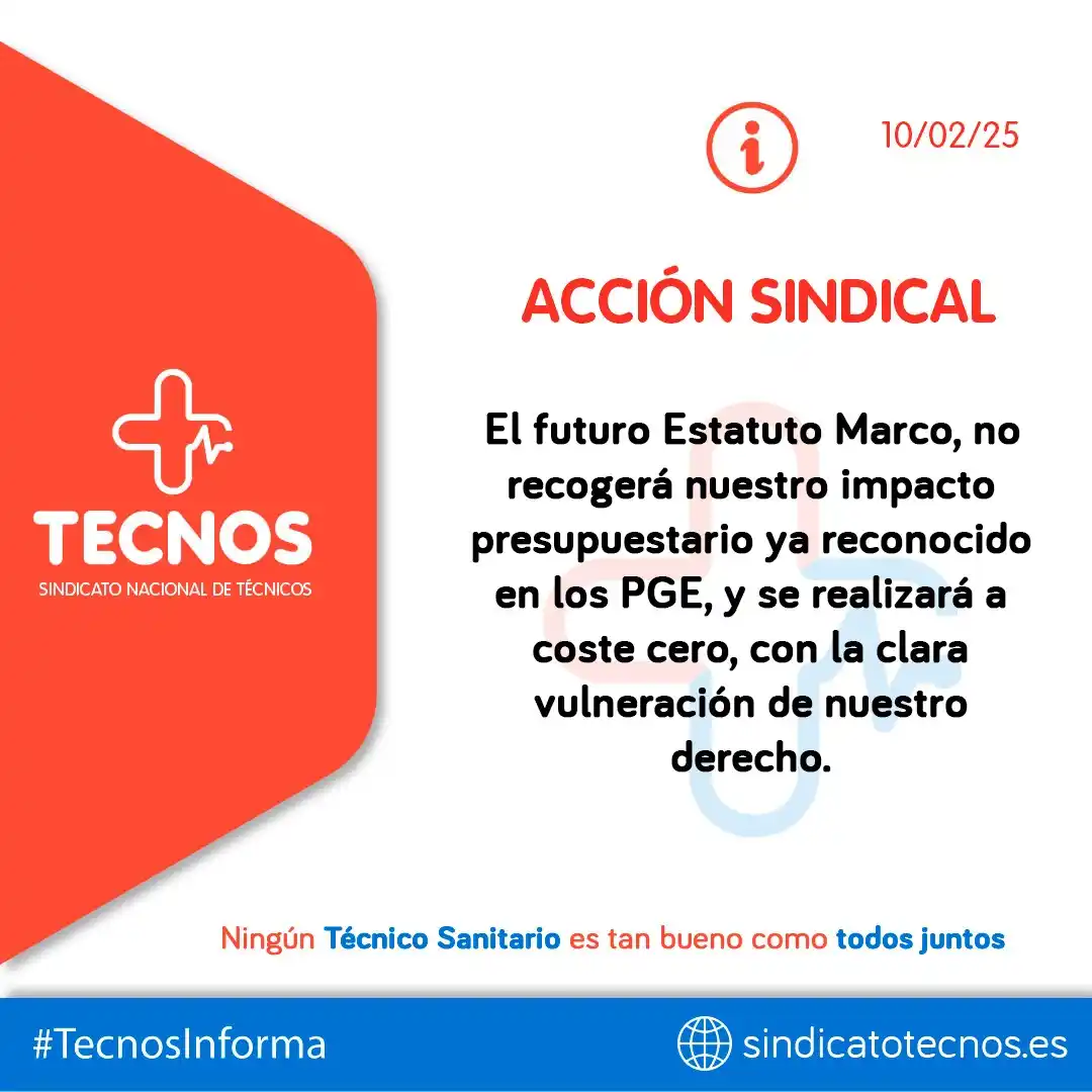 SINDICATO NACIONAL DE TÉCNICOS (TECNOS) post