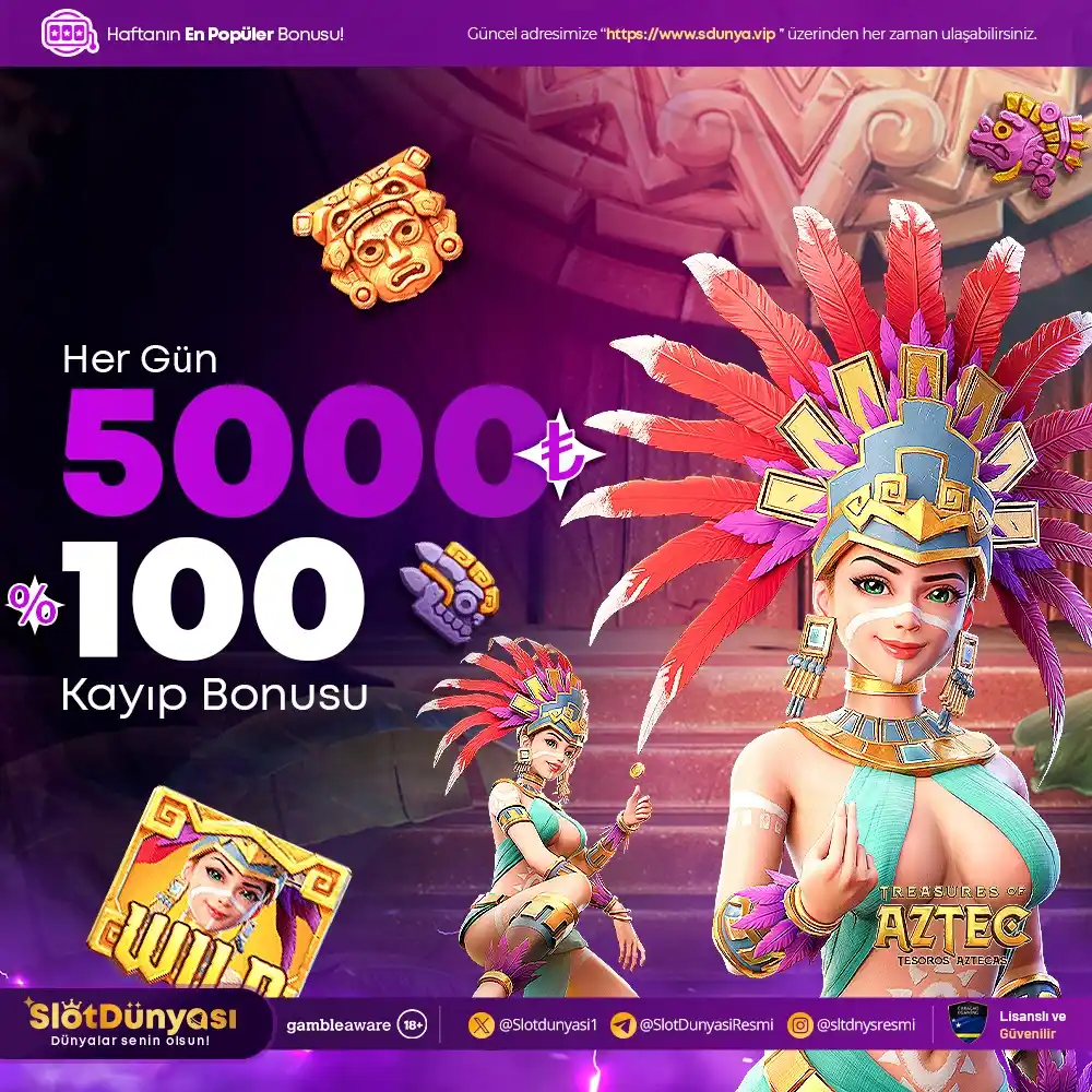 Image from Slot Dünyası: KAYBETMEK ARTIK TARİH OLDU!🔥  💎 HER GÜN %100 KAYIP BONUSU ile kayıpl...