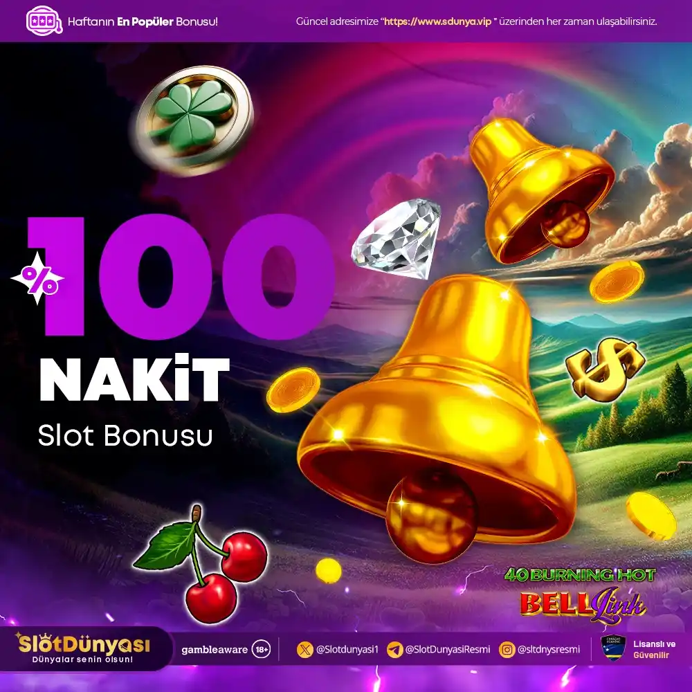 Image from Slot Dünyası: 🔥 %100 Çevrimsiz Slot Bonusu ile Kazancın Anahtarı Senin Elinde! 🔥 ...