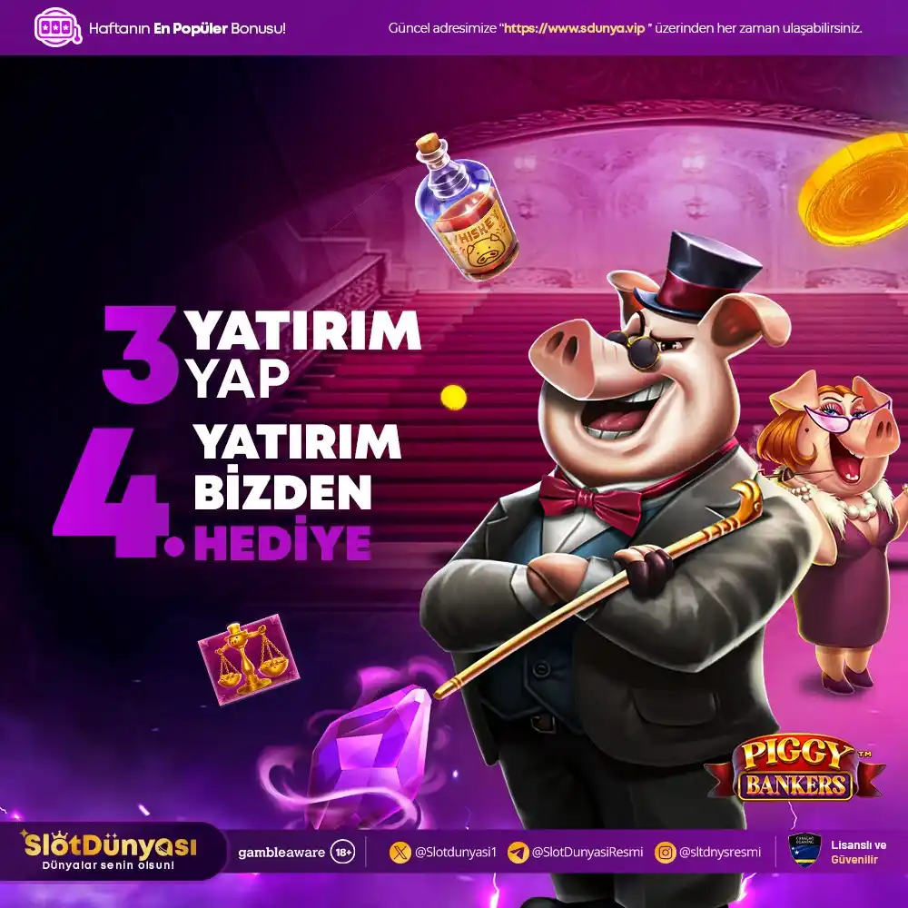 Image from Slot Dünyası: 🔔 SlotDünyası’nda 3 yatırım yap, 4. yatırım bizden! Özel fırsatlarla ...