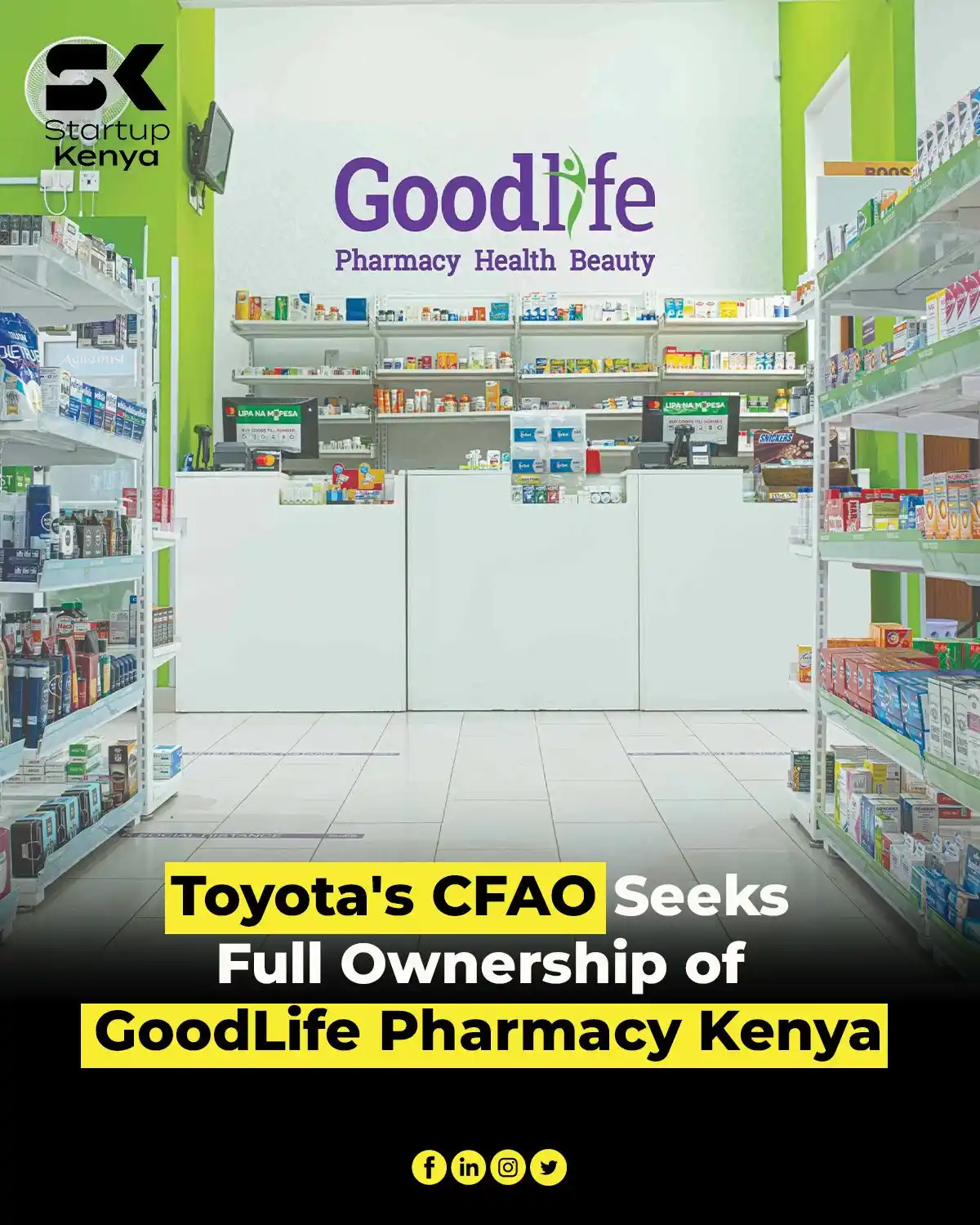 Image from StartupKenya 💯: Toyota Tsusho Corporation’s affiliate, CFAO HEALTHCARE, is set to acqu...