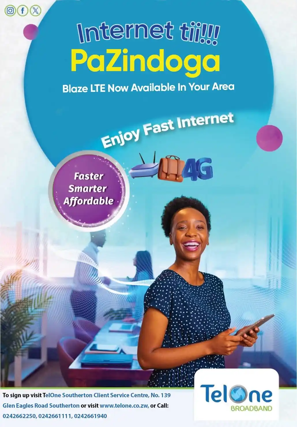TelOne Zimbabwe post
