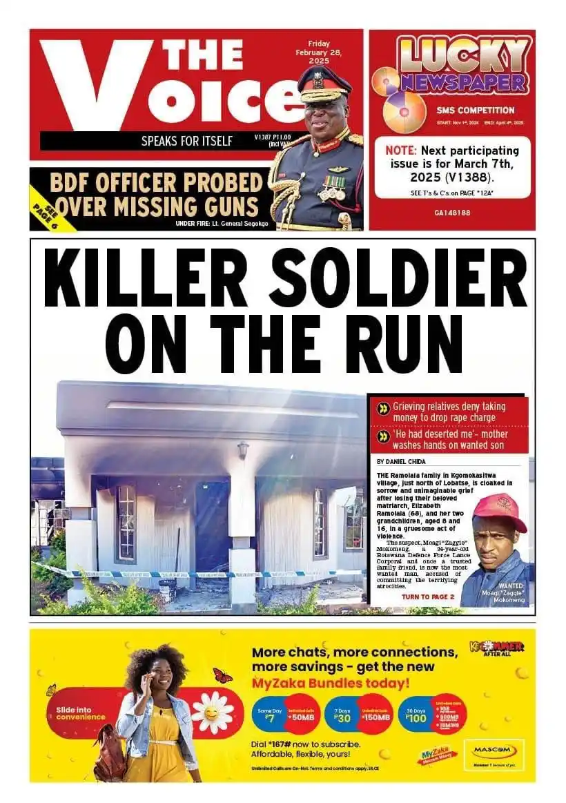 Image from The Hotwire Family of Brands : *THE VOICE* *LEAD STORY/S* BDF officer probed over missing guns Kil...