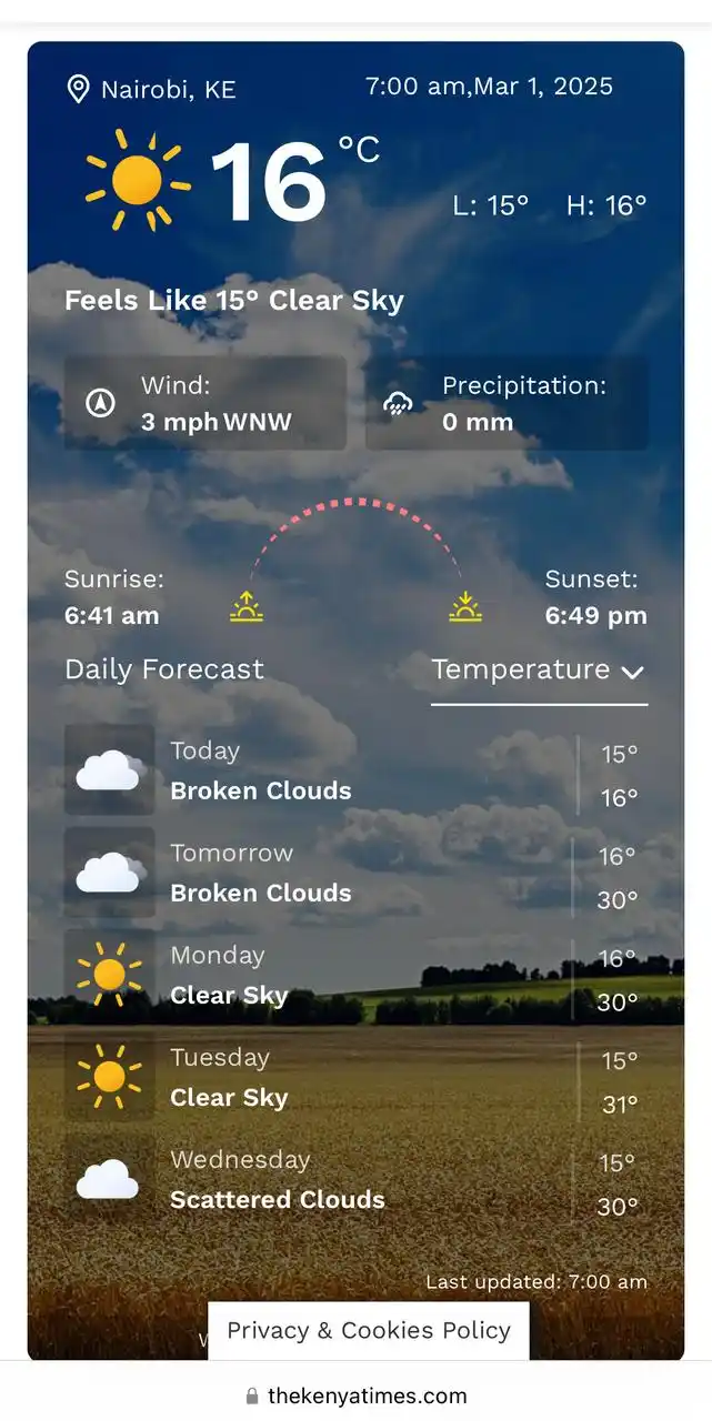 The Kenya Times post