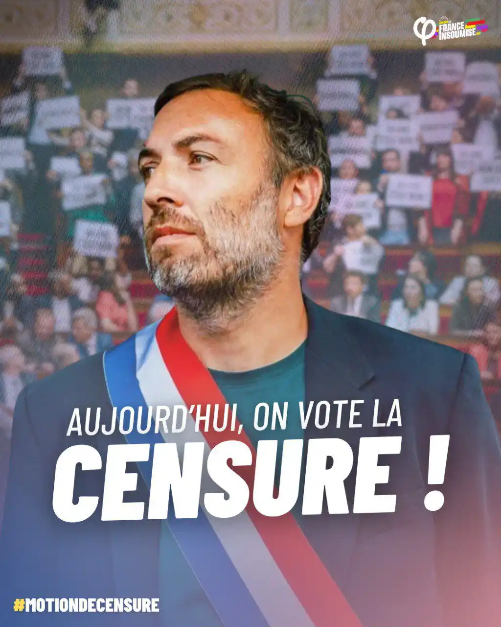 Image from Thomas Portes : 🔴Contre le budget autéritaire de la sécurité sociale, je vote aujourd...