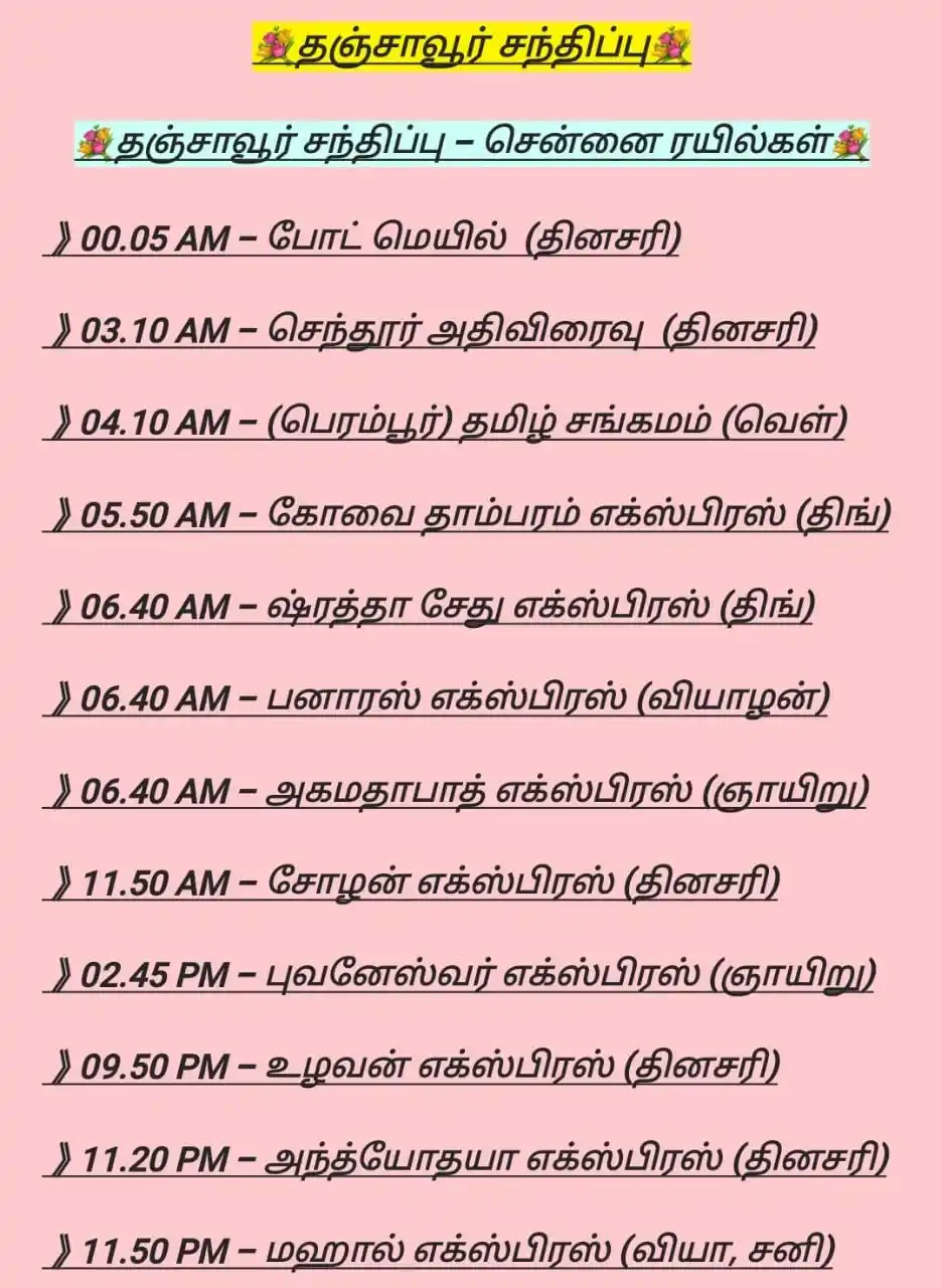 தஞ்சாவூர் சந்திப்பு post
