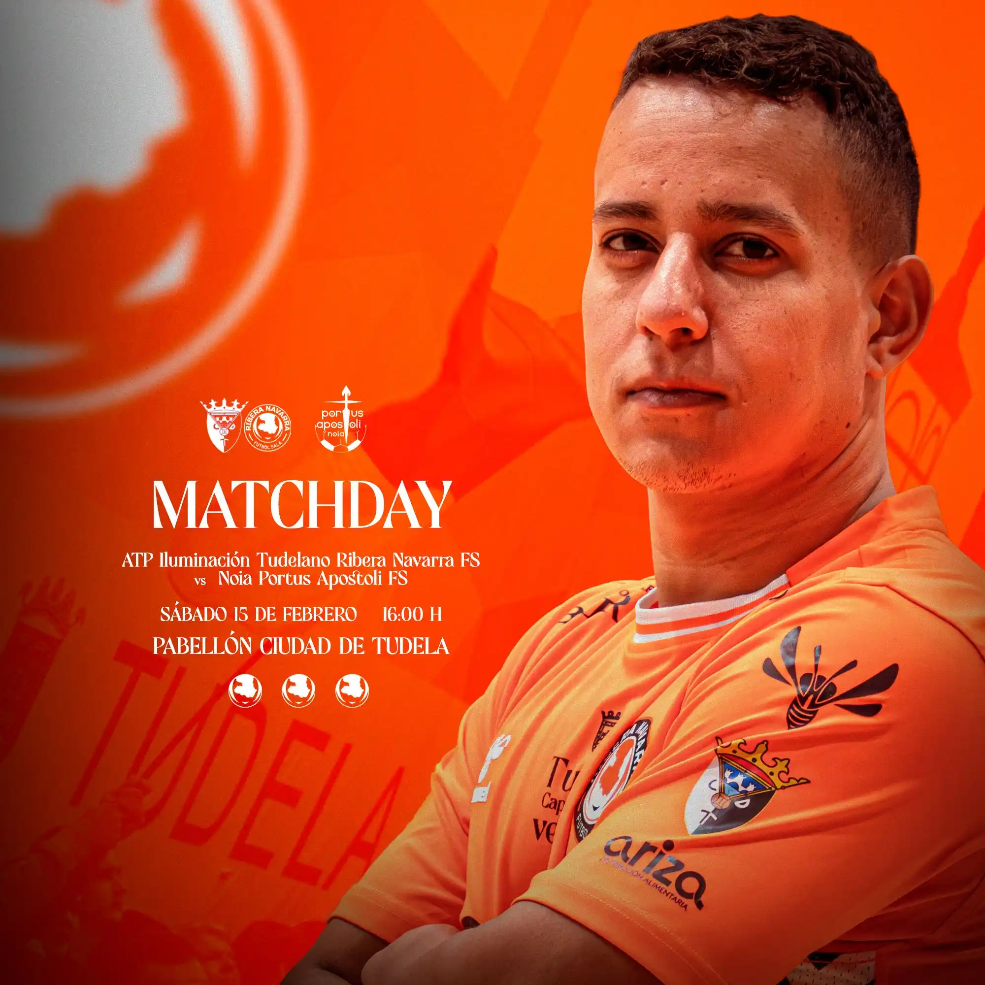 Image from Tudelano Ribera Navarra: 🫵🏼 𝗠𝗔𝗧𝗖𝗛𝗗𝗔𝗬 📍 Pabellón Ciudad de Tudela 🆚 Noia Portus Apo...