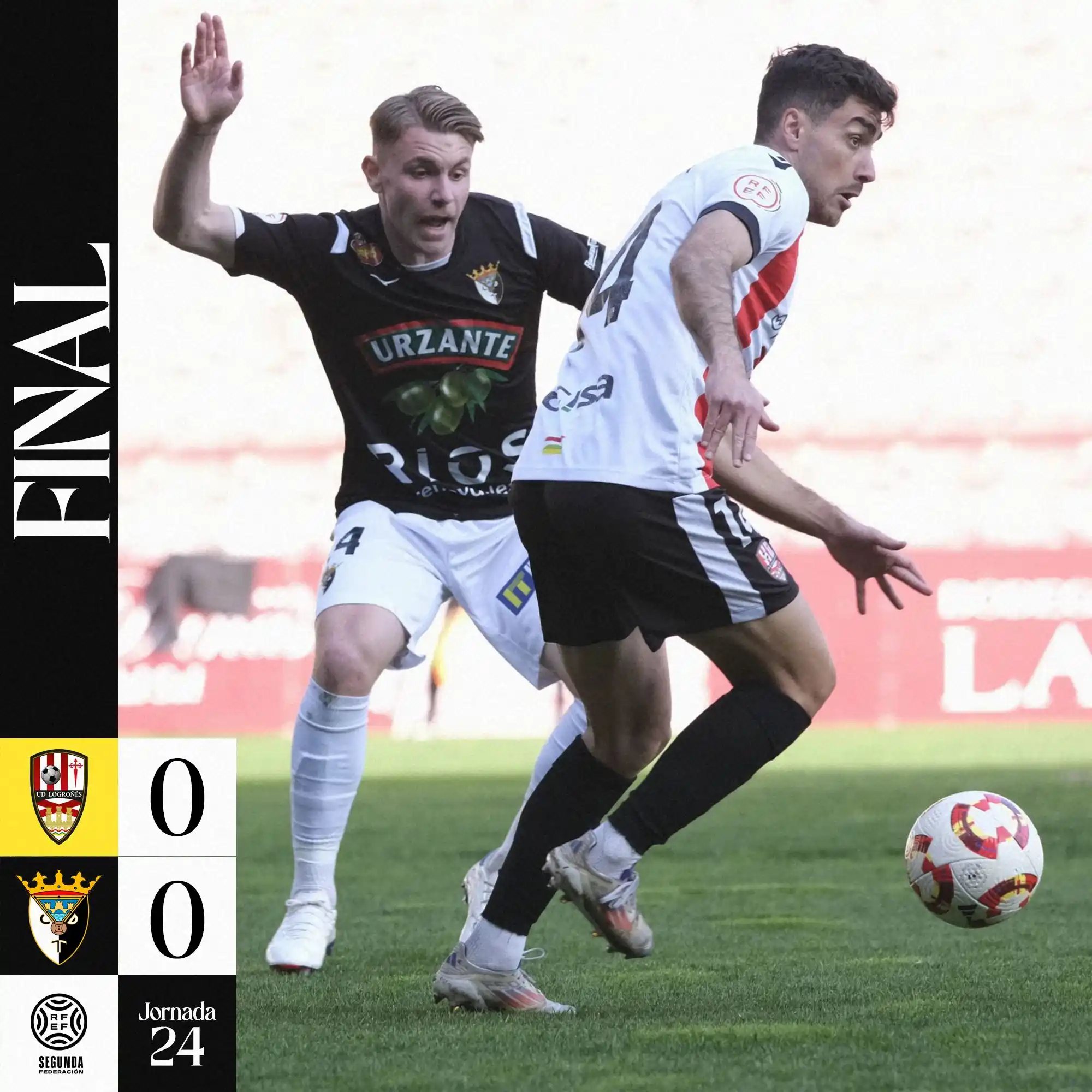 Image from Tudelano Ribera Navarra: 90’ ⏱️ || 0️⃣➖0️⃣ Final en Las Gaunas. Sacamos un punto en uno de lo...