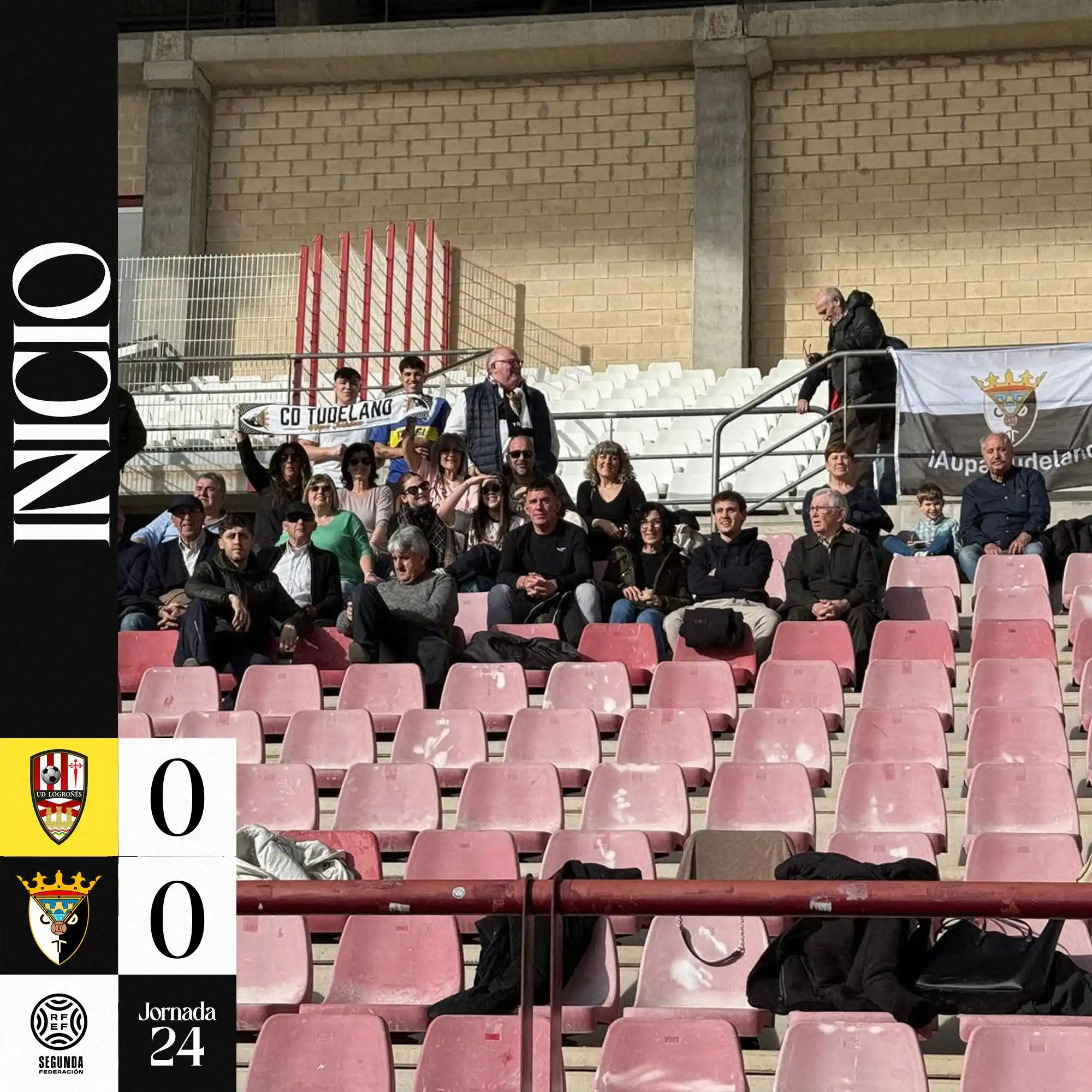 Image from Tudelano Ribera Navarra: 0’ ⏱️ || 0️⃣➖0️⃣  Comienza el partido en las Gaunas.  <a class="text-b...