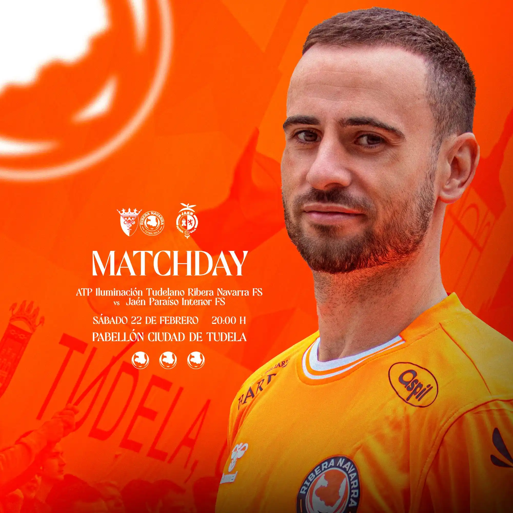 Image from Tudelano Ribera Navarra: 🫒 𝗗𝗜́𝗔 𝗗𝗘 𝗣𝗔𝗥𝗧𝗜𝗗𝗢 | 📍 Pabellón Ciudad de Tudela 🆚 Jaén...