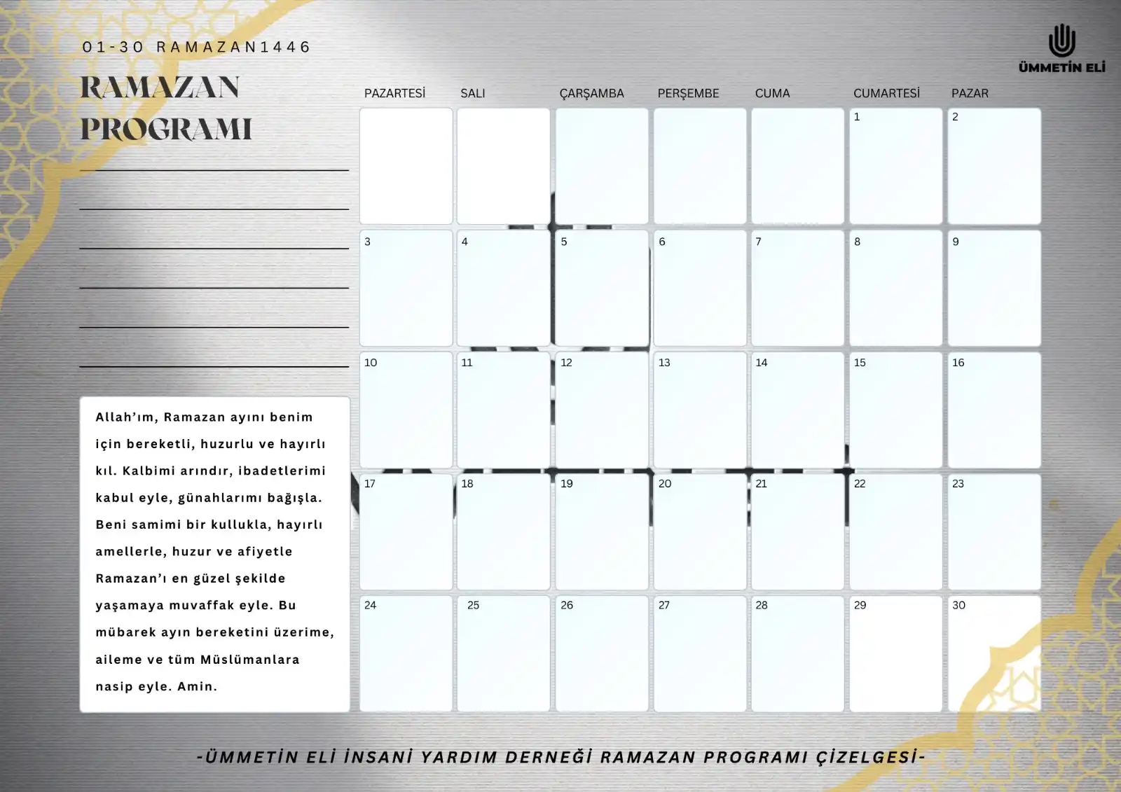 Ümmetin Eli İnsani Yardım Derneği post