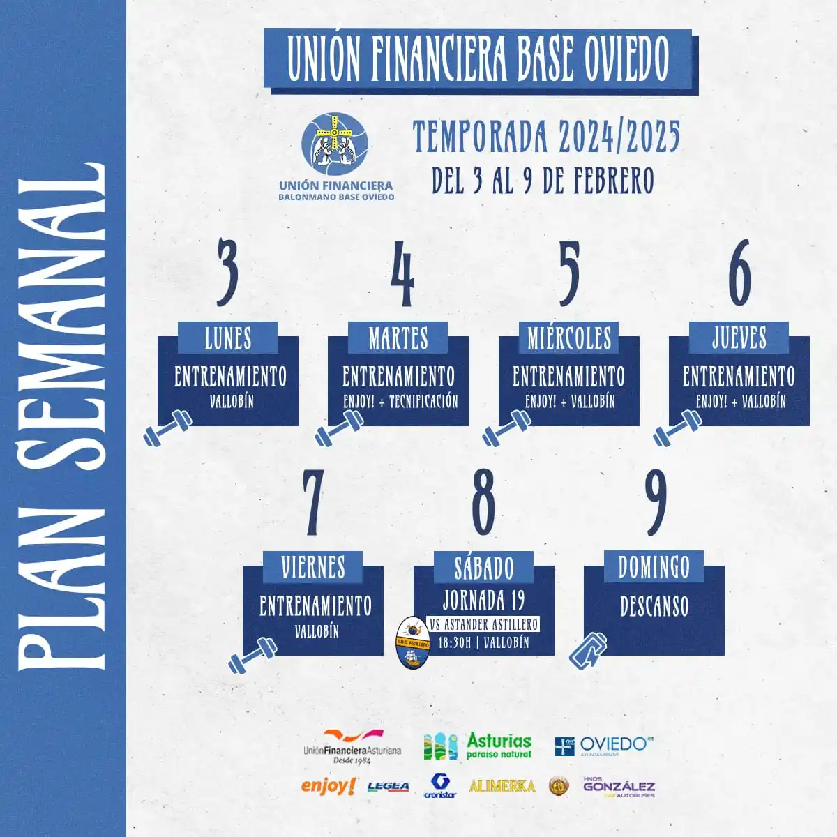 Unión Financiera Balonmano Base Oviedo post