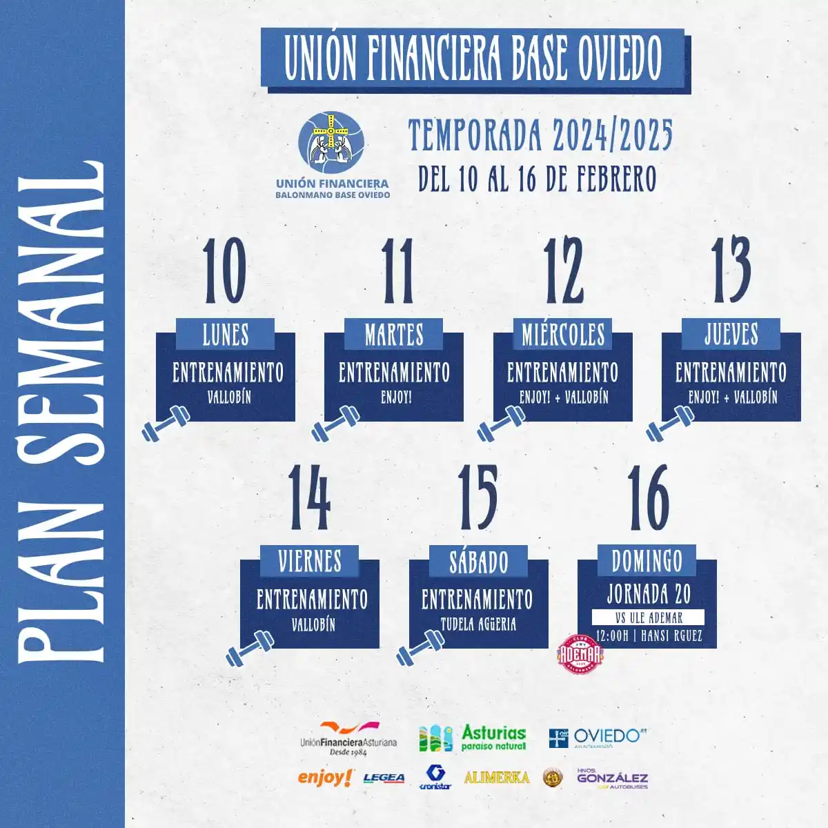 Image from Unión Financiera Balonmano Base Oviedo: 🗓️ SEMANA 26 | 🤾♂️ ¡Seguimos! <a class="text-blue-500 hover:under...