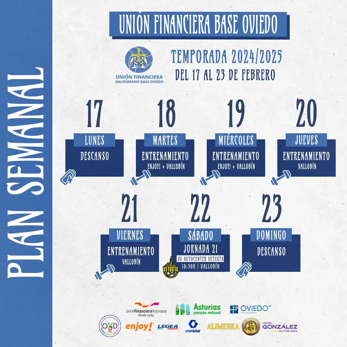 Image from Unión Financiera Balonmano Base Oviedo: 🗓️ SEMANA 27 | 🤾♂️ ¡Nos espera un nuevo derbi! ¡Este sábado recibi...