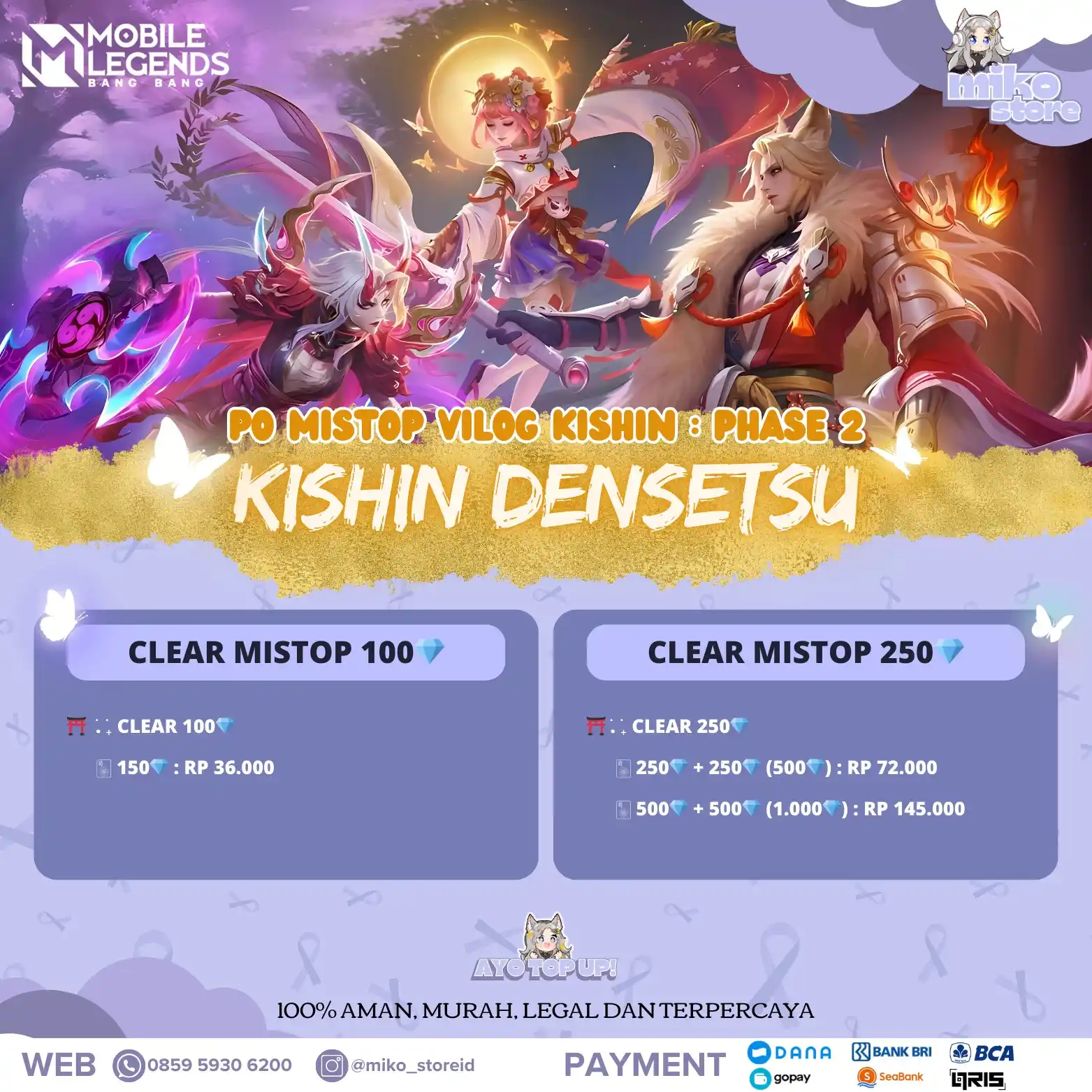 📝 ⊱ UKIMIKO PRICELIST post