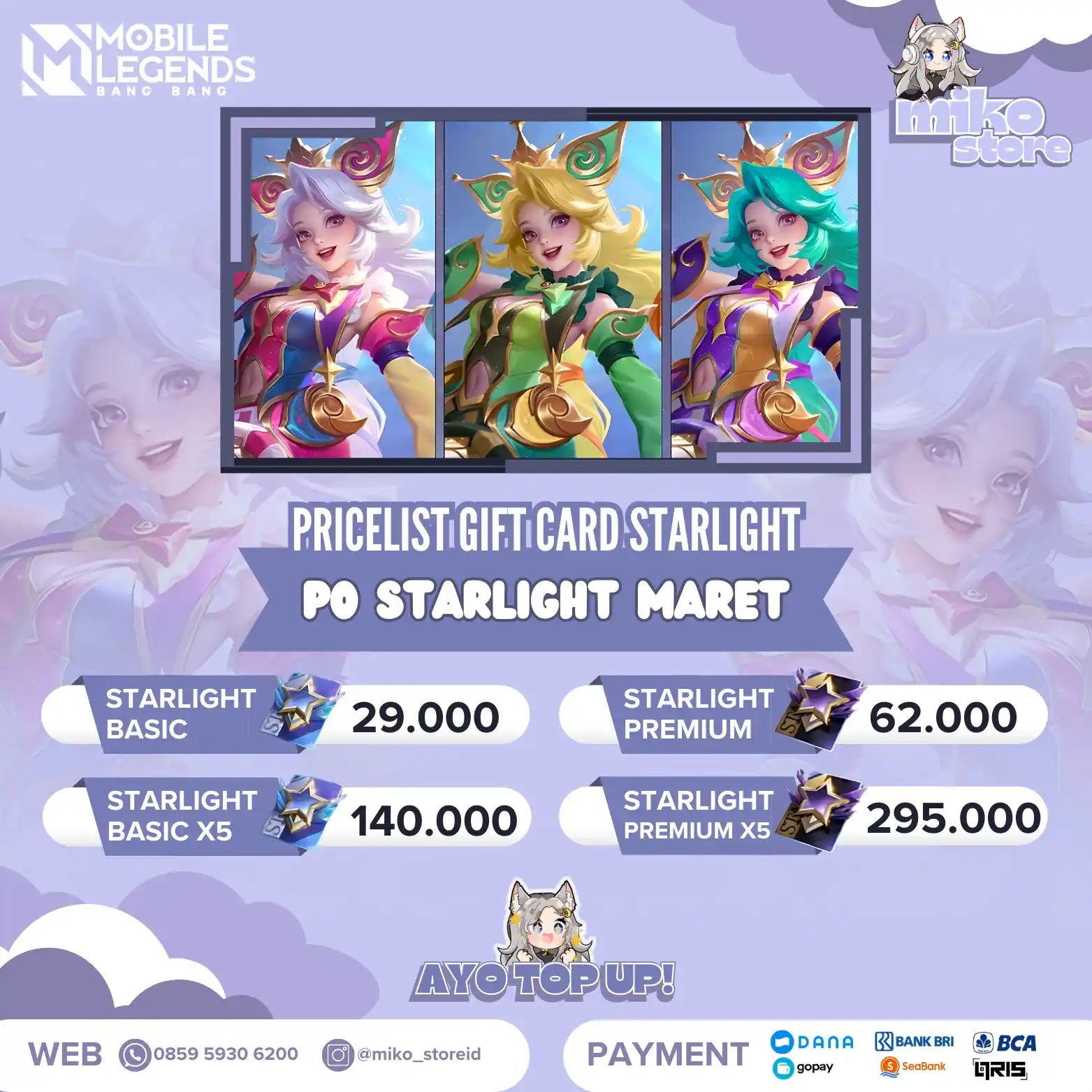 📝 ⊱ UKIMIKO PRICELIST post