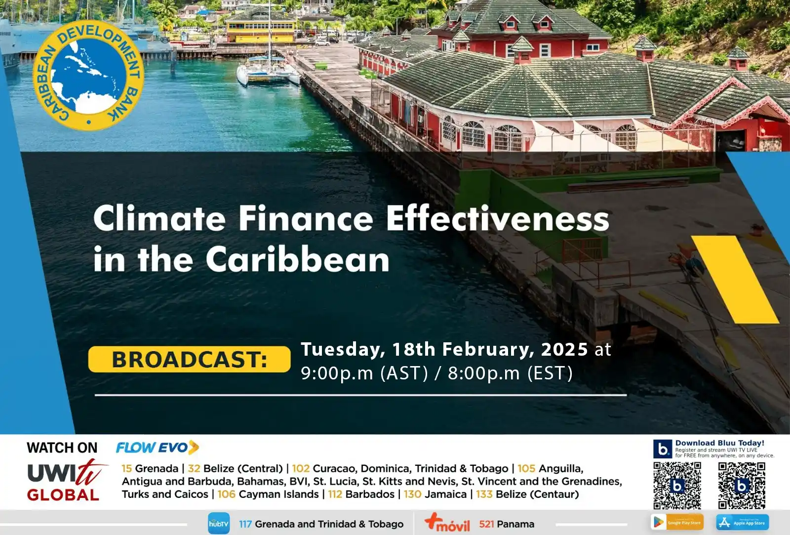 Image from UWITV 📺: 🌍📺 Join us LIVE on UWITV for the broadcast of Climate Finance Effect...