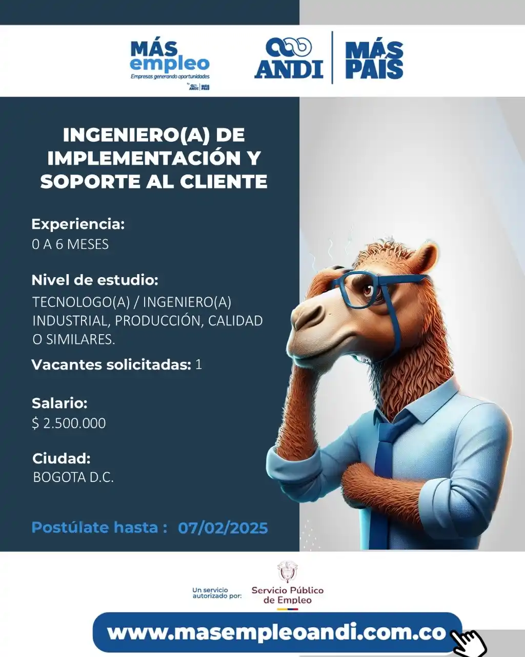 Vacantes Más Empleo ANDI 🔵 post