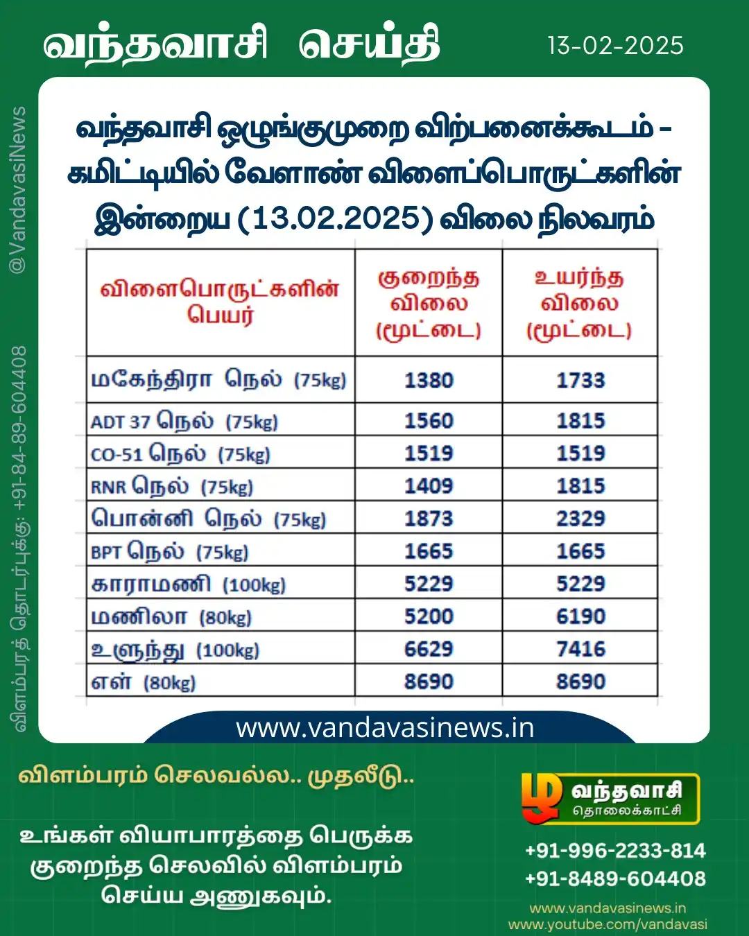 Image from Vandavasi Info: வந்தவாசி ஒழுங்குமுறை விற்பனைக்கூடம் -கமிட்டியில் வேளாண் விளைப்பொருட்கள...