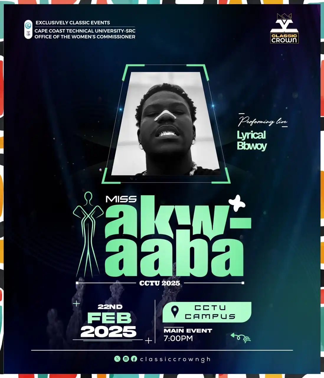 Image from π©π’πππ π’π πππ§π¨ π¦π₯π π£οΈ: Get ready to groove! *Lyrical Bwoy* brings the beats to Miss Akwaaba 2...