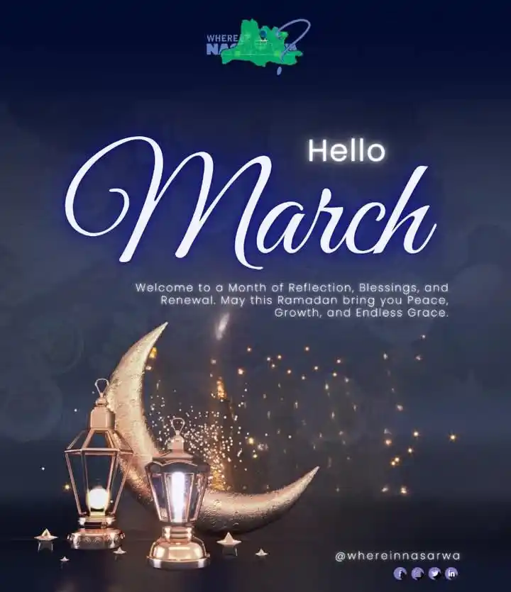 Image from Whereinnasarawa WhatsApp Channel : For everyone celebrating this month, we wish you a safe and blessed Ra...