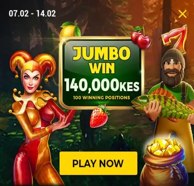 Image from WINPESA. KE: 📢JUMBO WIN WEEKLY TOURNAMENT 🔥  Play any listed games today and stan...