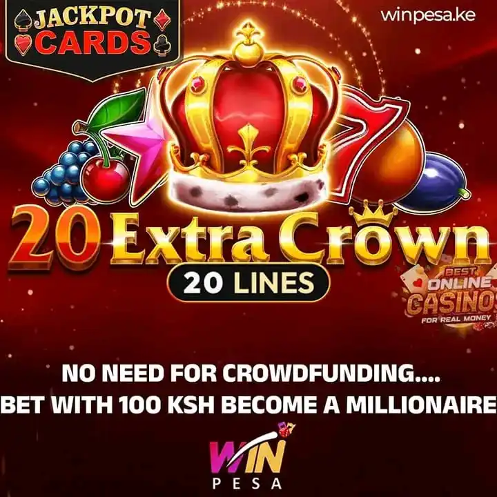 Image from WINPESA. KE: No need for crowd-funding as jackpot cards games unaeza Shinda mamili ...