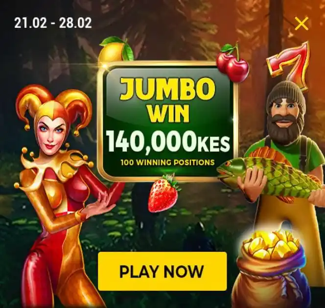 Image from WINPESA. KE: JUMBO WIN TOURNAMENT bado inaendelea na grand is Ksh 140,000/=  Play l...