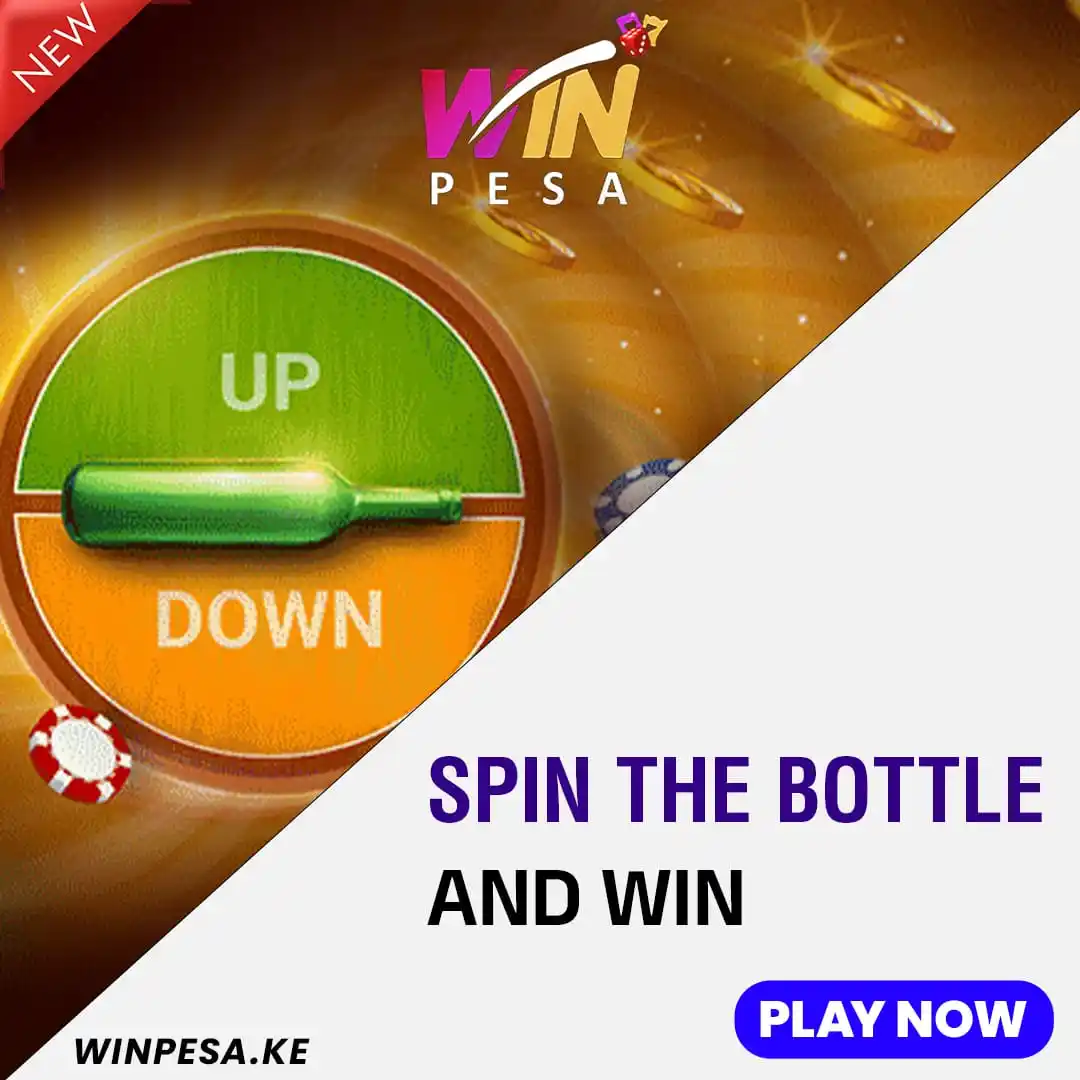 Image from WINPESA. KE: Leo juu ni end month tumelegeza curve ya kushinda mkuu.  Play spin the...