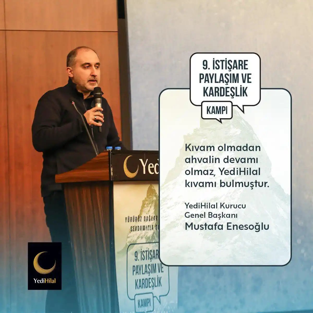 Image from YediHilal Batman: YediHilal Kurucu Genel Başkanımız Mustafa Enesoğlu, selamlama konuşmal...