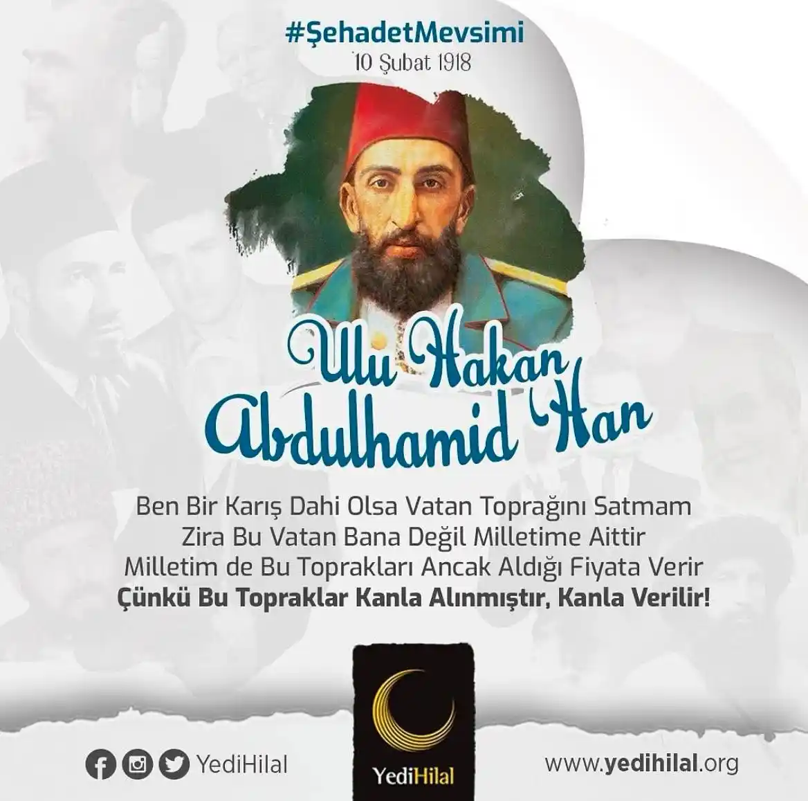 Image from YediHilal Batman: Vefatının sene-i devriyesinde Cennet Mekan Ulu Hakan Abdulhamid Han’ı ...