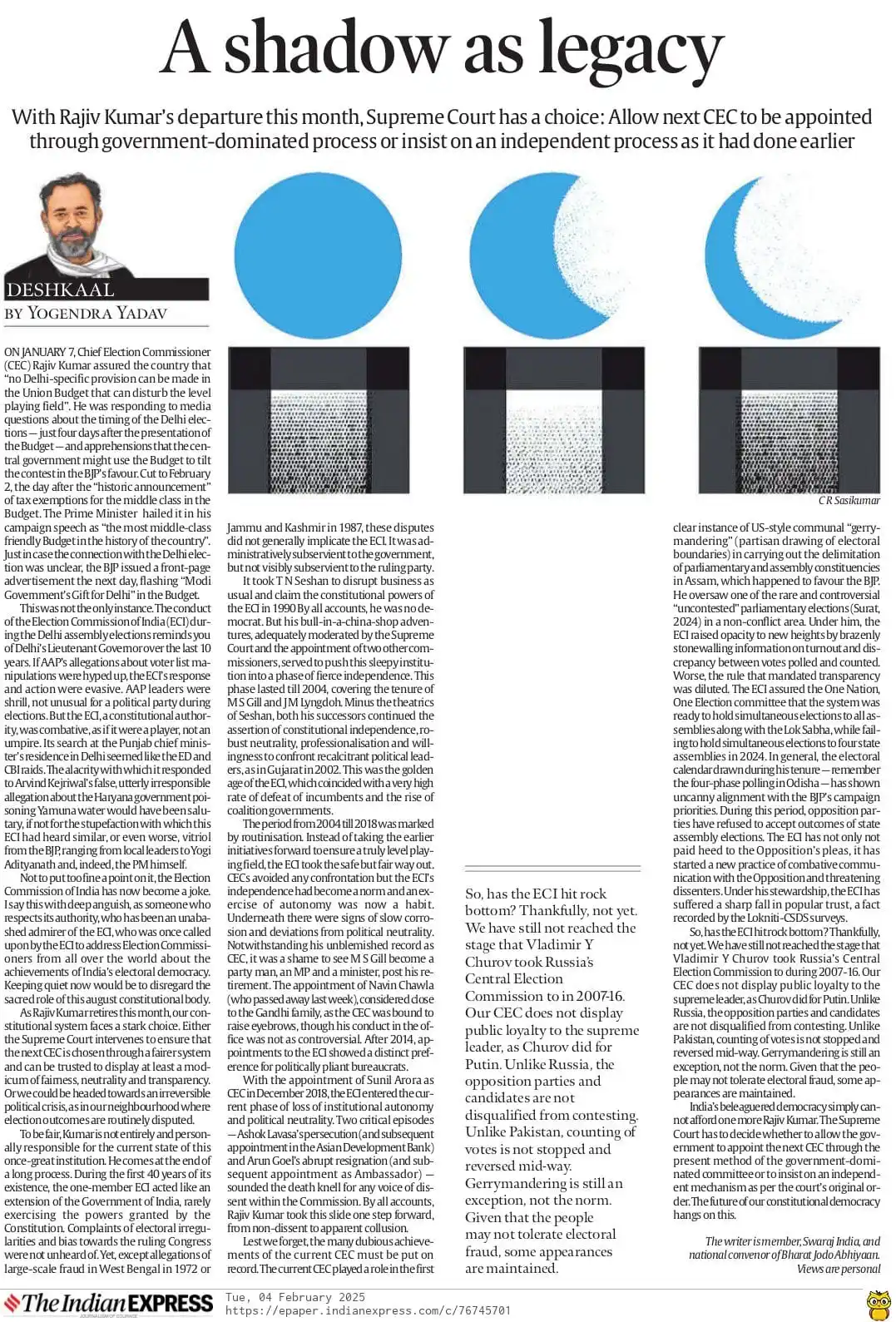 Yogendra Yadav post