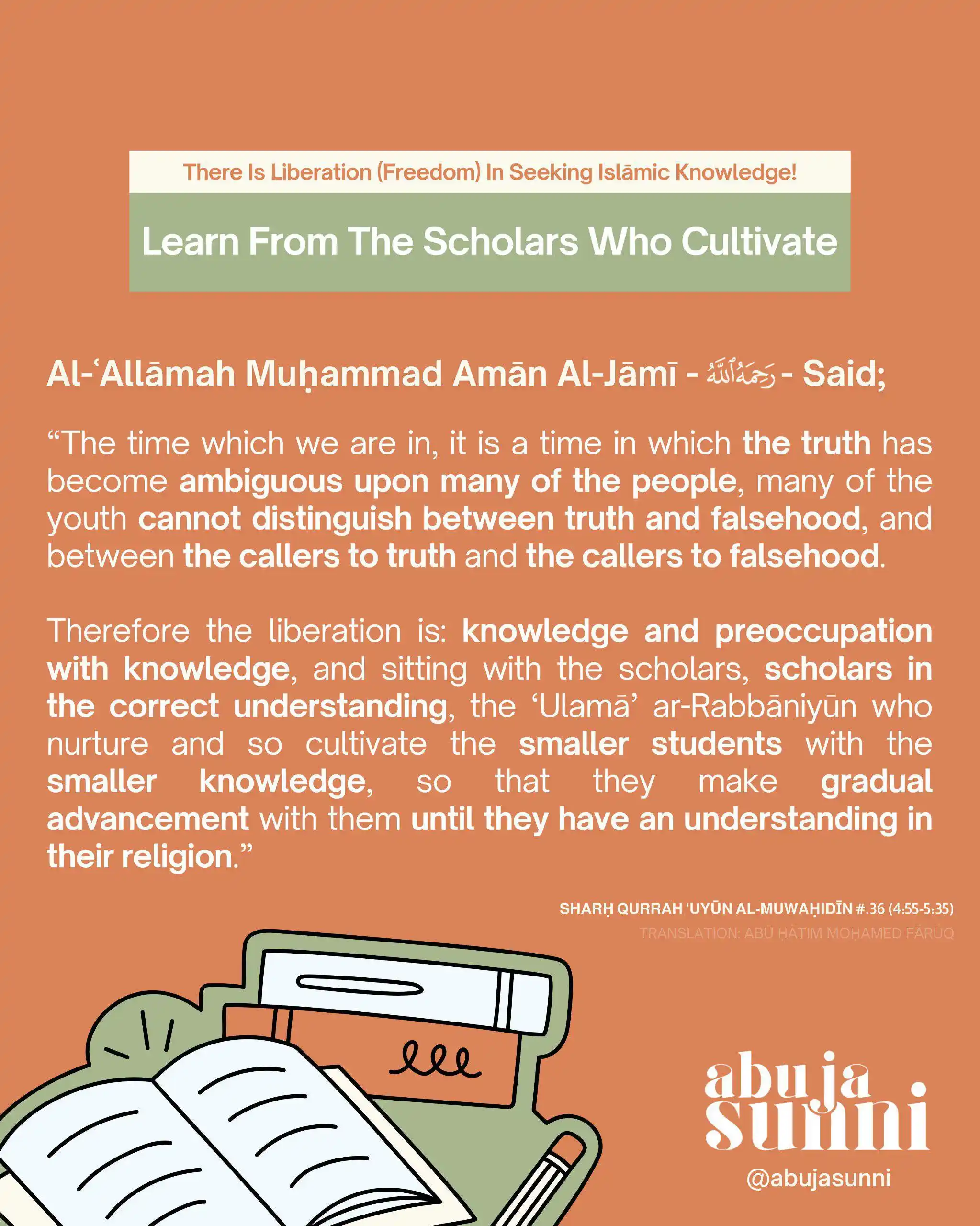 Image from Abuja Sunni: ⓘ Learn Your Religion From The Scholars Who Cultivate Abū Dharr – رضي...