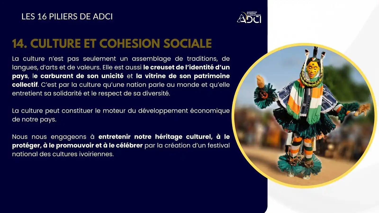 Image from ADCI News: La Culture au service de la CohésionSociale !
La culture n’est pas qu...
