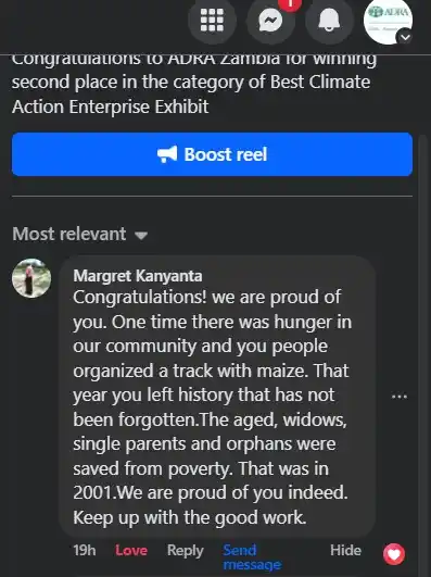 ADRA ZAMBIA post