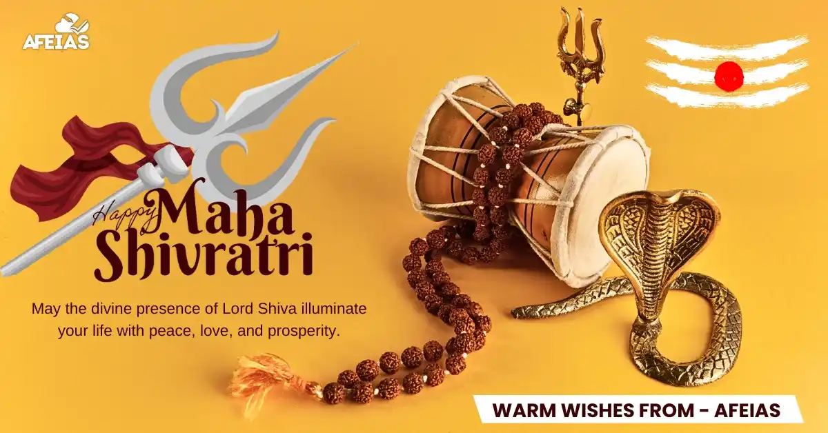 Image from AFEIAS OFFICIAL (UPSC CIVIL SERVICES IAS PREPARATION): Happy Maha Shivratri 🔱 May the divine energies of Lord Shiva be alway...