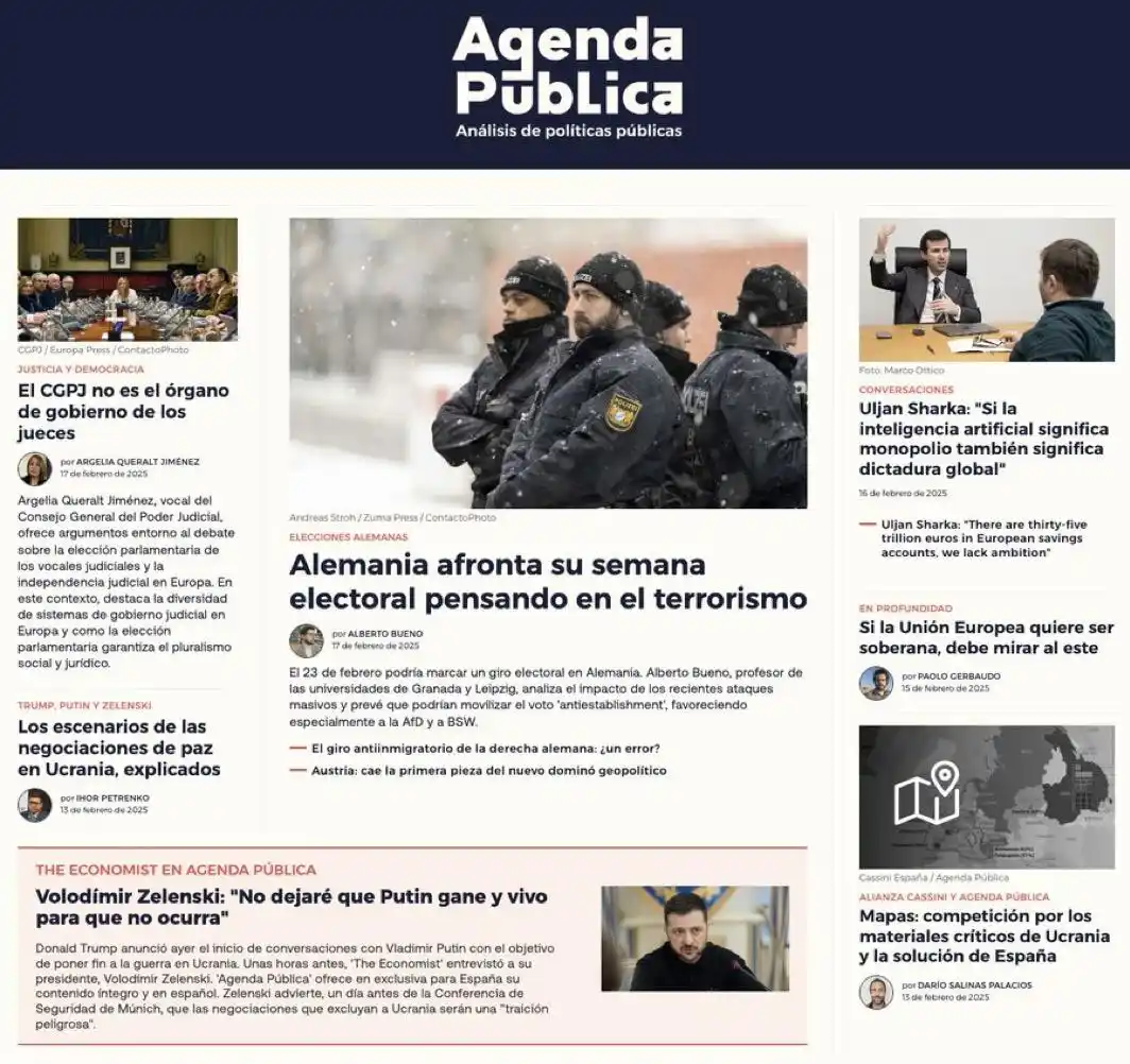 Image from Agenda Pública : 📰 *Portada del día en Agenda Pública* 📌 *Alemania afronta su semana...