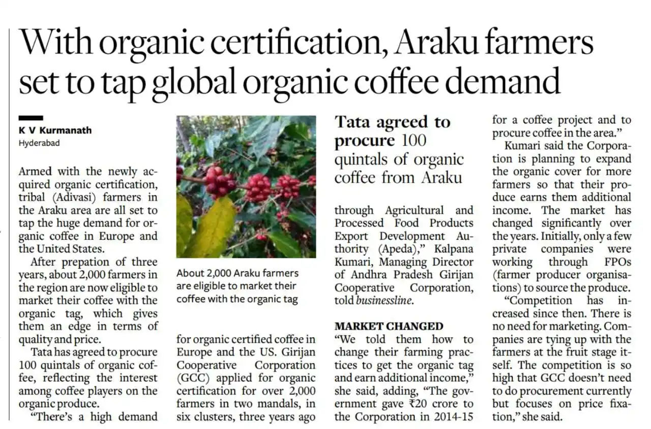 Image from Agri Kingdom: 🔥Araku Coffee – India’s Organic Gem! ☕🌱  📌What is Araku Coffee? Ara...