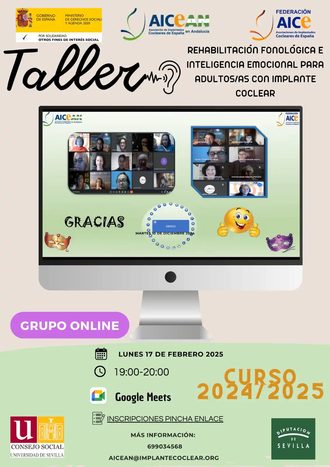 AICEAN, Asociación De Implantados Cocleares De España En Andalucía post