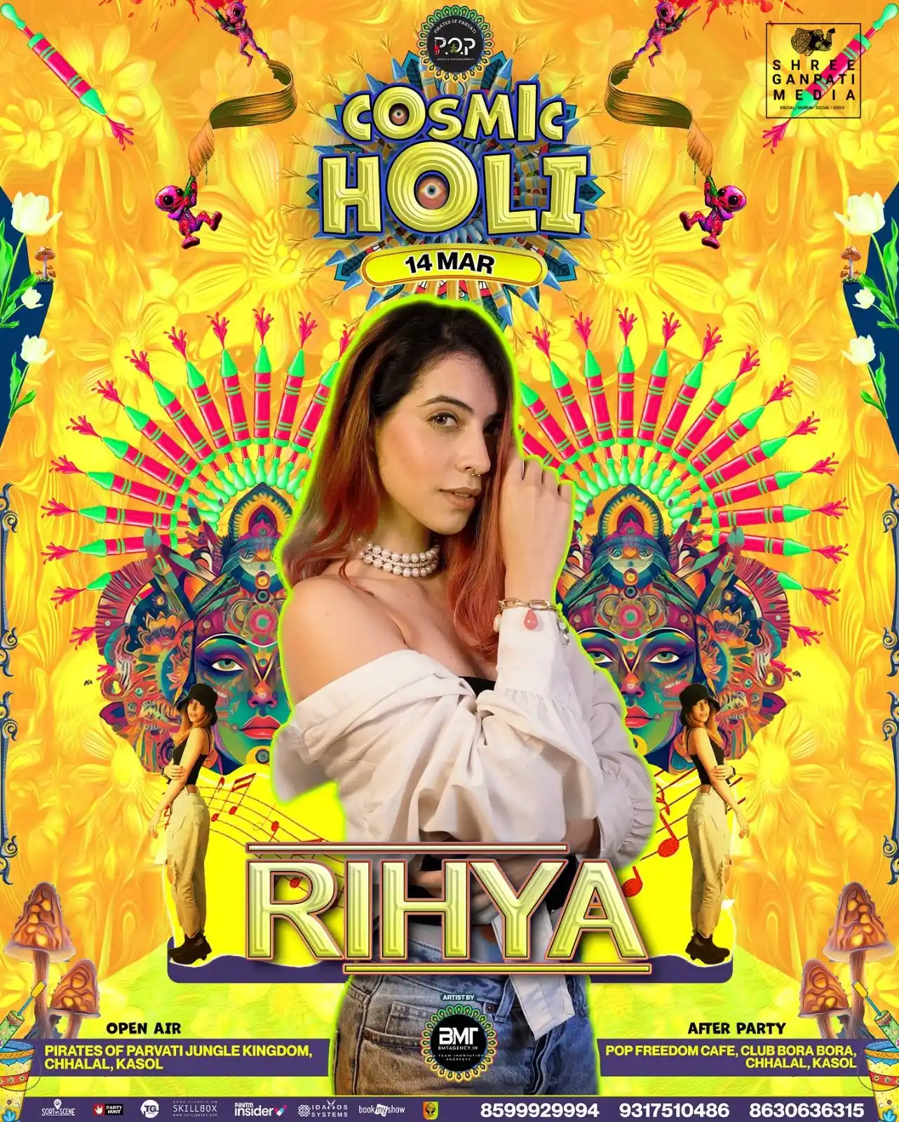 Image from AIDM: This Holi (14th March) catch me perform live in Kasol 💃🏻 it’s gonna ...