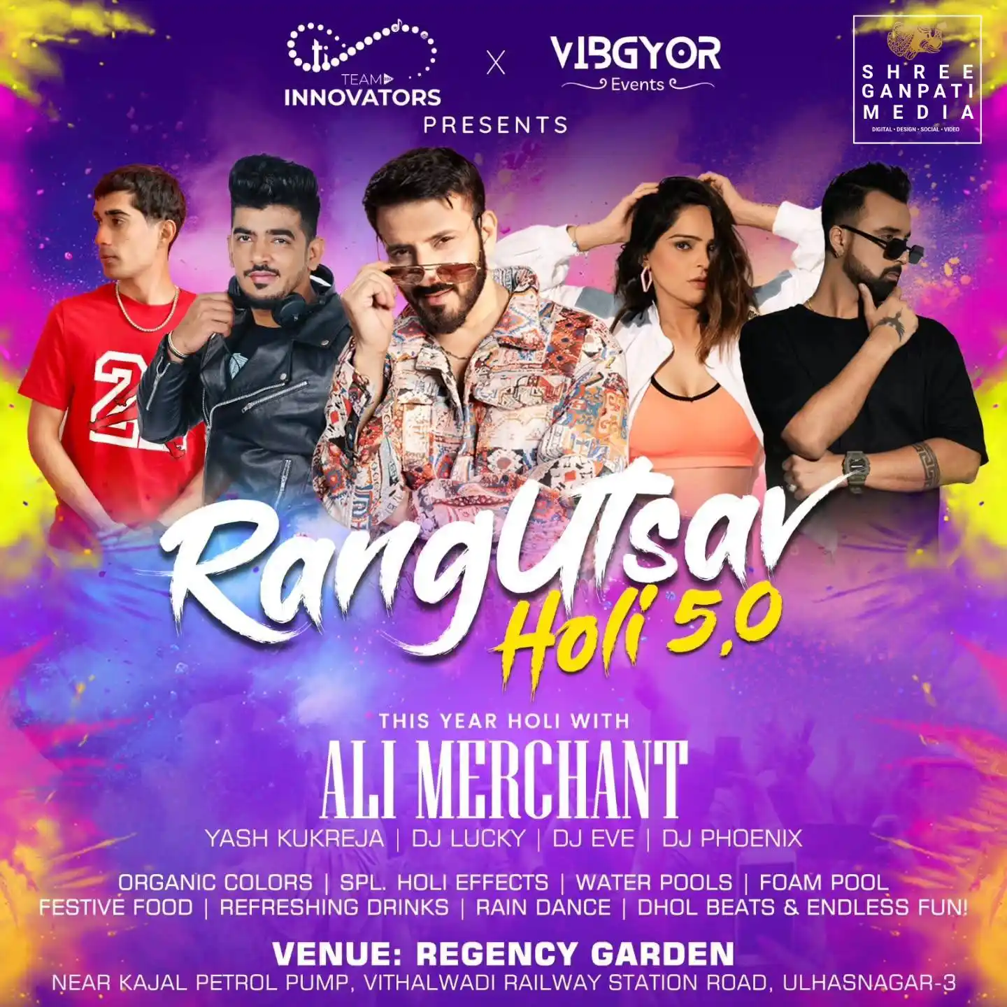Image from AIDM: VIBGYOR EVENTS & TEAM INNOVATORS Present: Rang Utsav: Holi 5.0 Celeb...