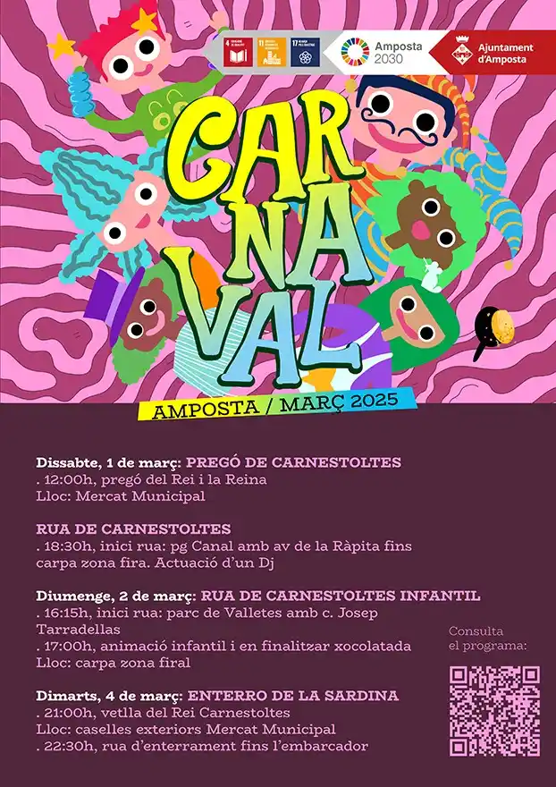 Image from Ajuntament d'Amposta: 🎉 CARNAVAL | Recorda! La màgia del Carnaval arriba a Amposta. Dissabt...