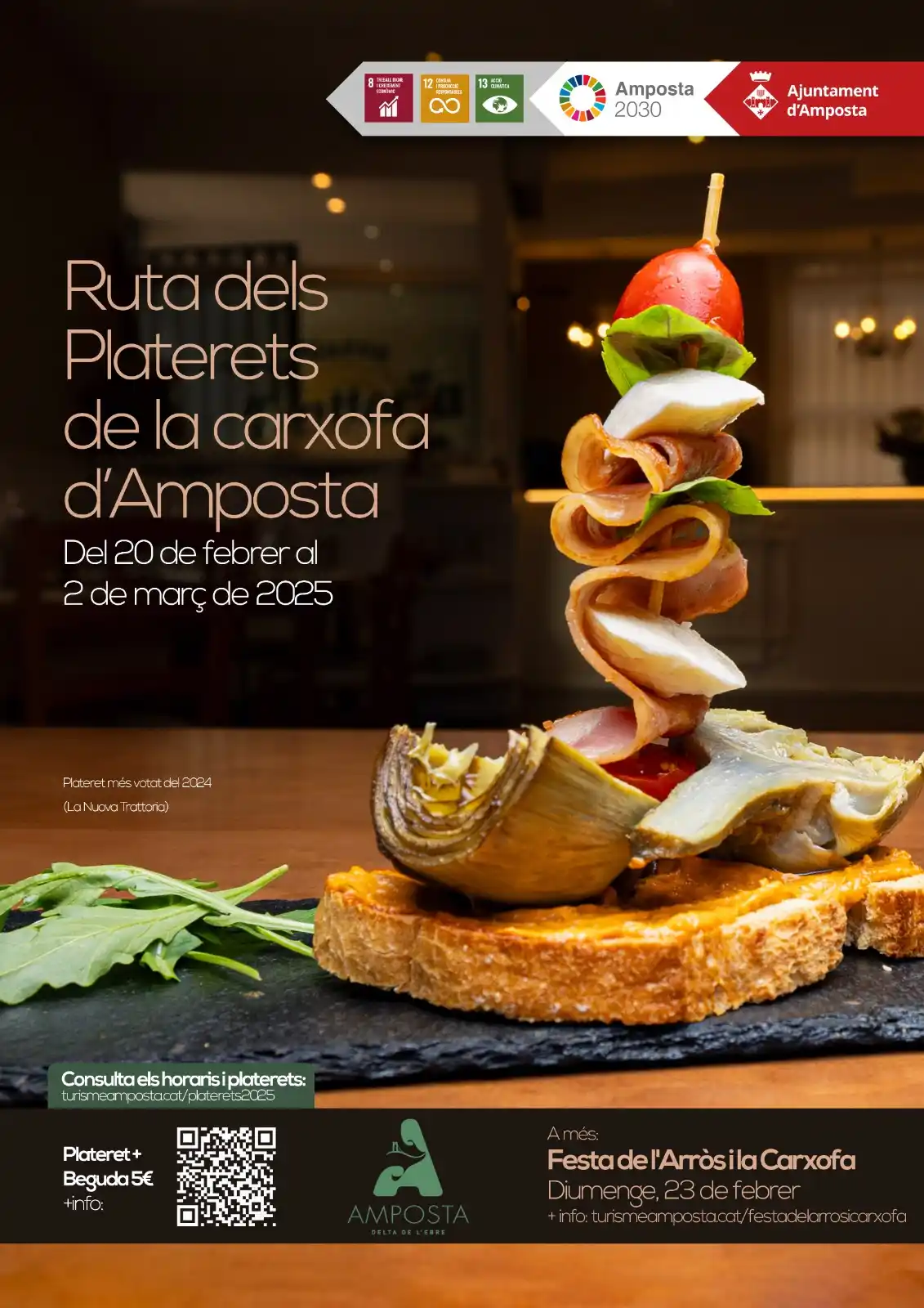 Image from Ajuntament d'Amposta: 🍽️ GASTRONOMIA | Ahir va arrancar la Ruta dels platerets de la carxof...