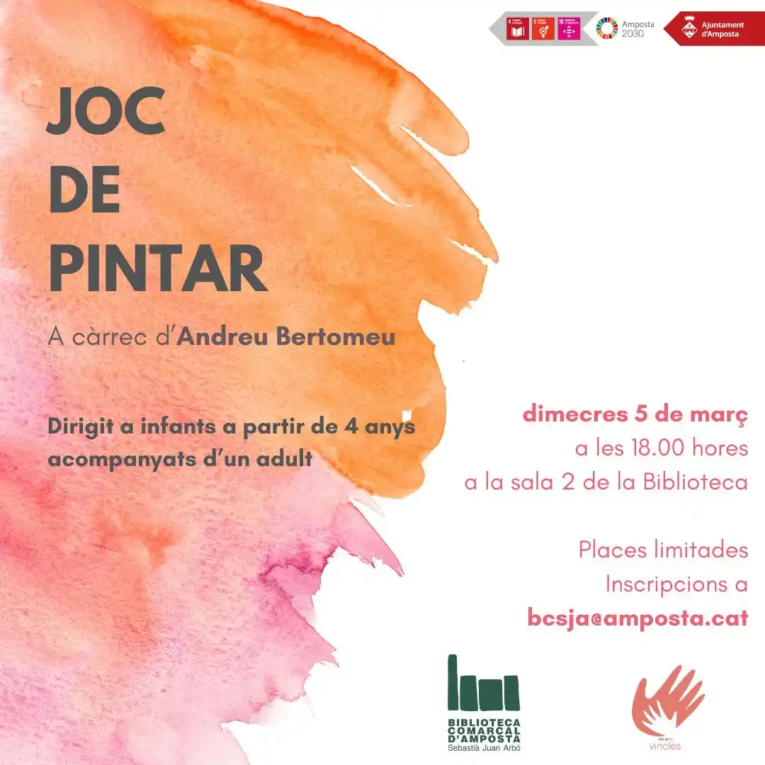 Image from Ajuntament d'Amposta: 🎨 BIBLIOTECA | La biblioteca prepara un març molt artístic. La primer...
