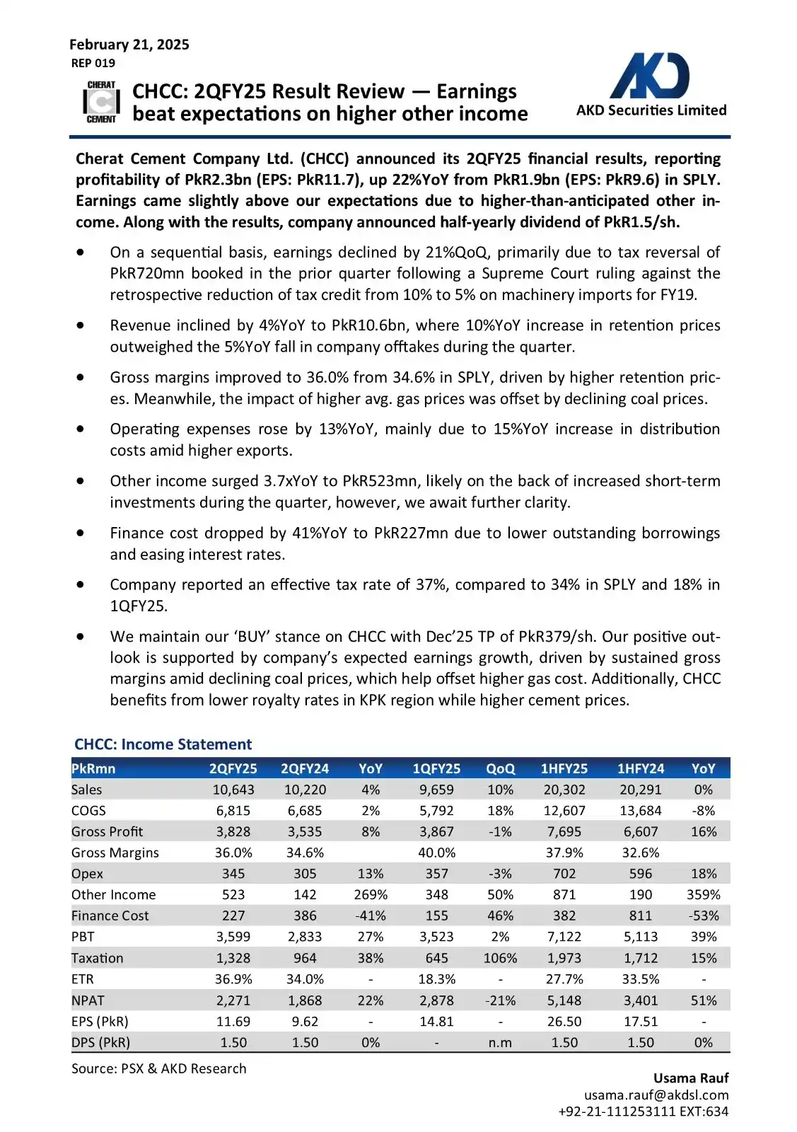AKD Securities Limited post